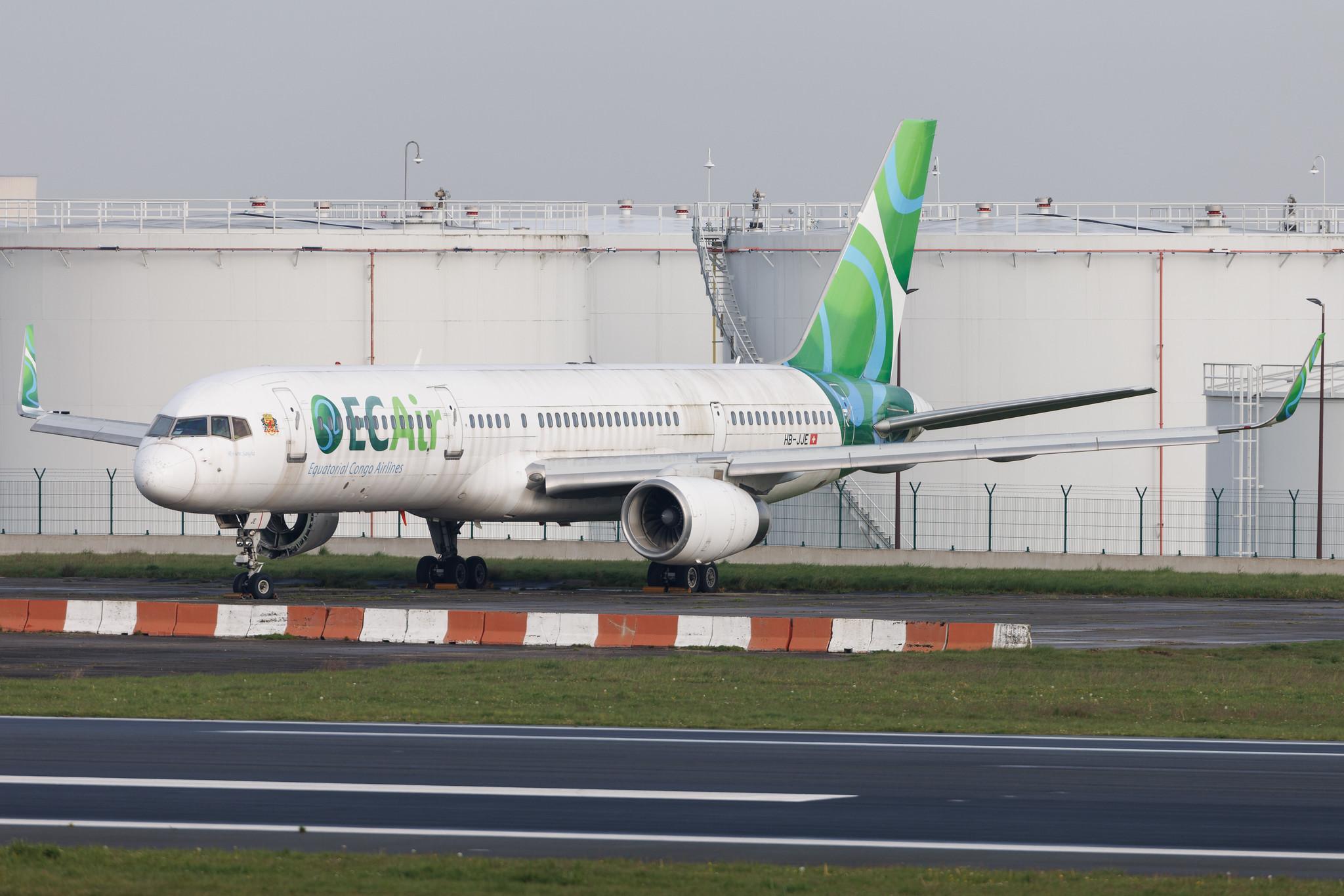 Brussels Airport: ECAir  | Boeing 757-204 B752 | HB-JJE | MSN 27219