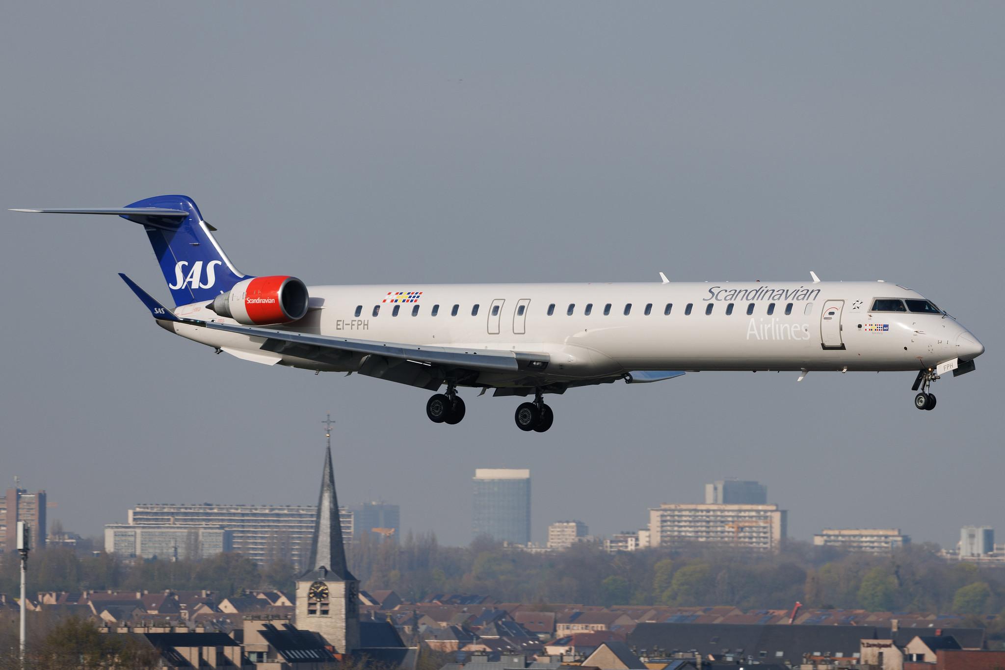 Brussels Airport: SAS (SK / SAS) | Operator: Cityjet | Mitsubishi CRJ-900LR CRJ9 | EI-FPH | MSN 15409