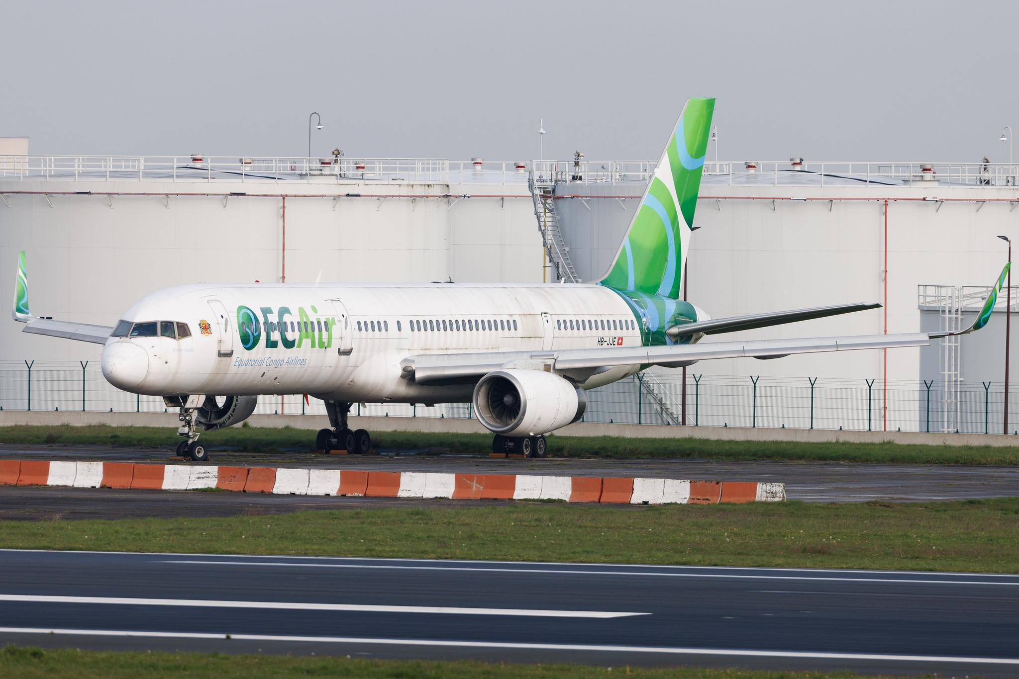 Brussels Airport: ECAir  | Boeing 757-204 B752 | HB-JJE | MSN 27219