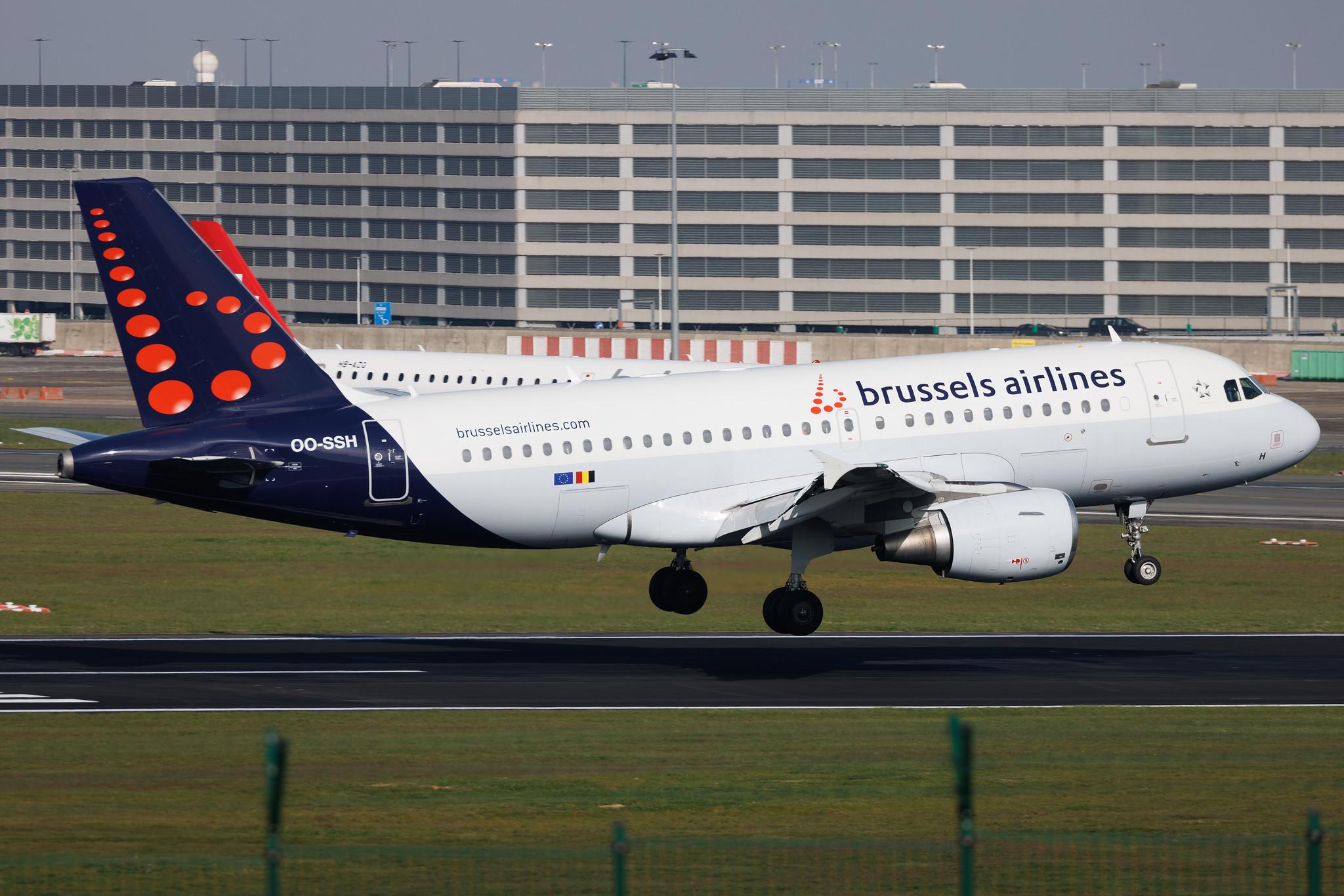Brussels Airport: Brussels Airlines (SN / BEL) | Airbus A319-112 A319 | OO-SSH | MSN 2925