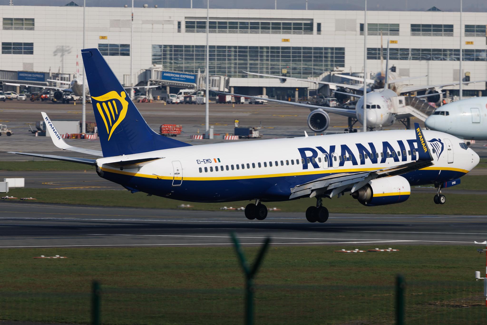 Brussels Airport: Ryanair (FR / RYR) | Boeing 737-8AS B738 | EI-EMD | MSN 38509