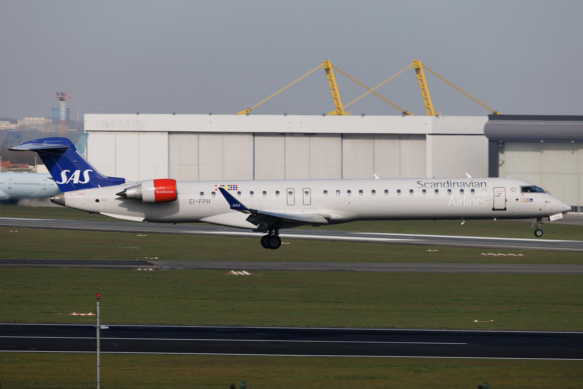 Brussels Airport: SAS (SK / SAS) | Operator: Cityjet | Mitsubishi CRJ-900LR CRJ9 | EI-FPH | MSN 15409