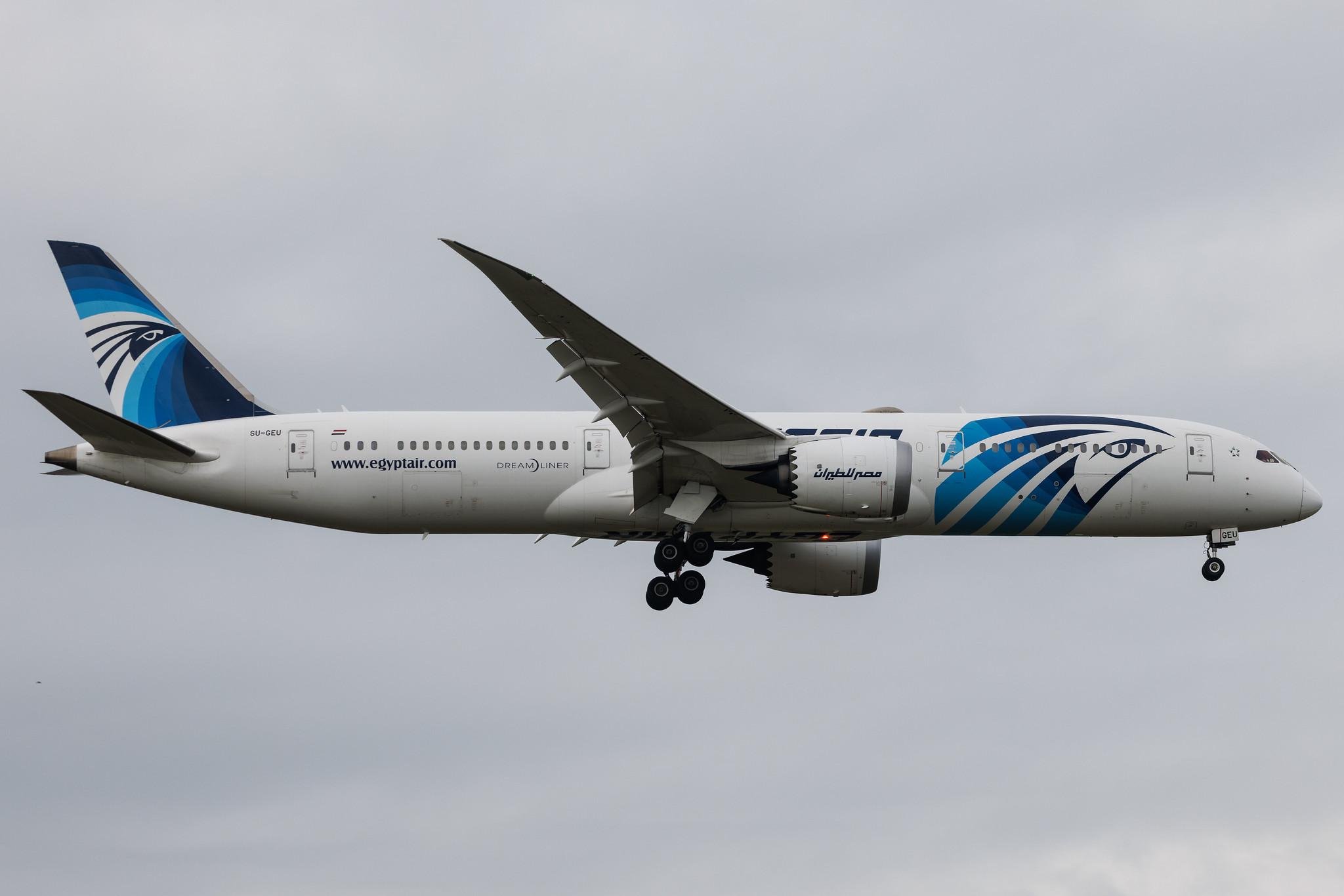 Frankfurt Airport: EgyptAir (MS / MSR) | Boeing 787-9 Dreamliner B789 | SU-GEU | MSN 38802