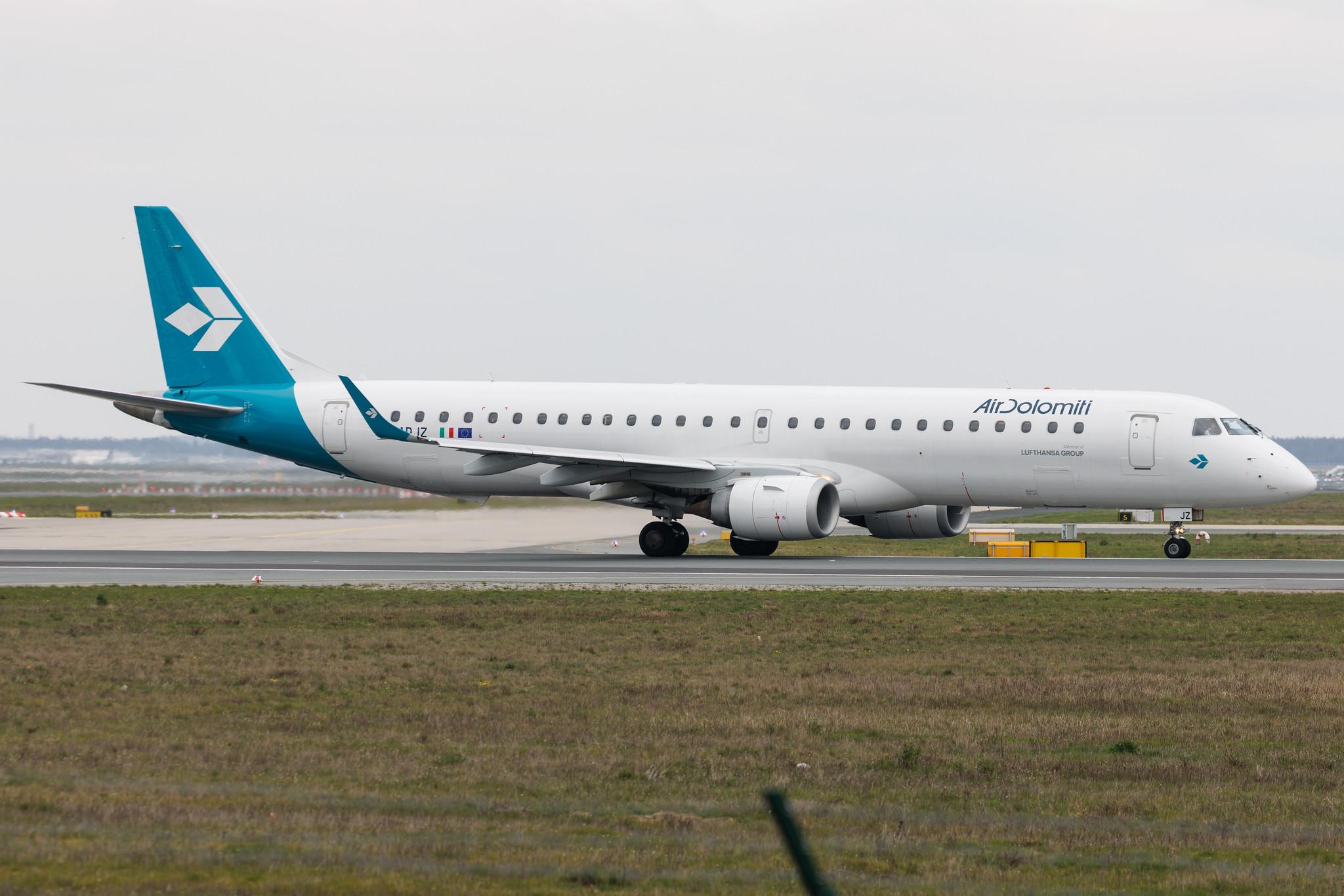 Frankfurt Airport: Air Dolomiti (EN / DLA) | Embraer E195LR E195 | I-ADJZ | MSN 19000316