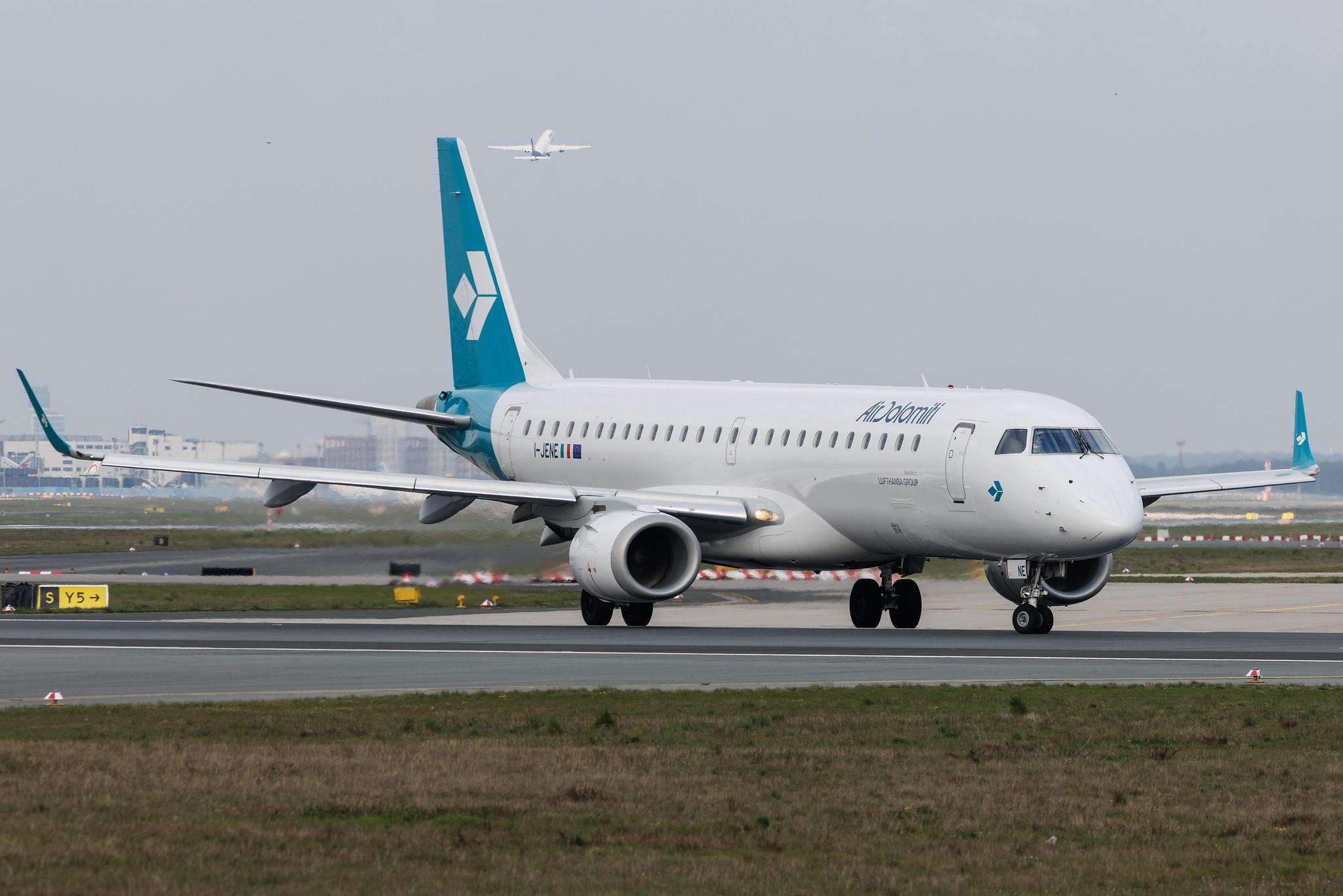 Frankfurt Airport: Air Dolomiti (EN / DLA) | Embraer E190LR E190 | I-JENE | MSN 19000333