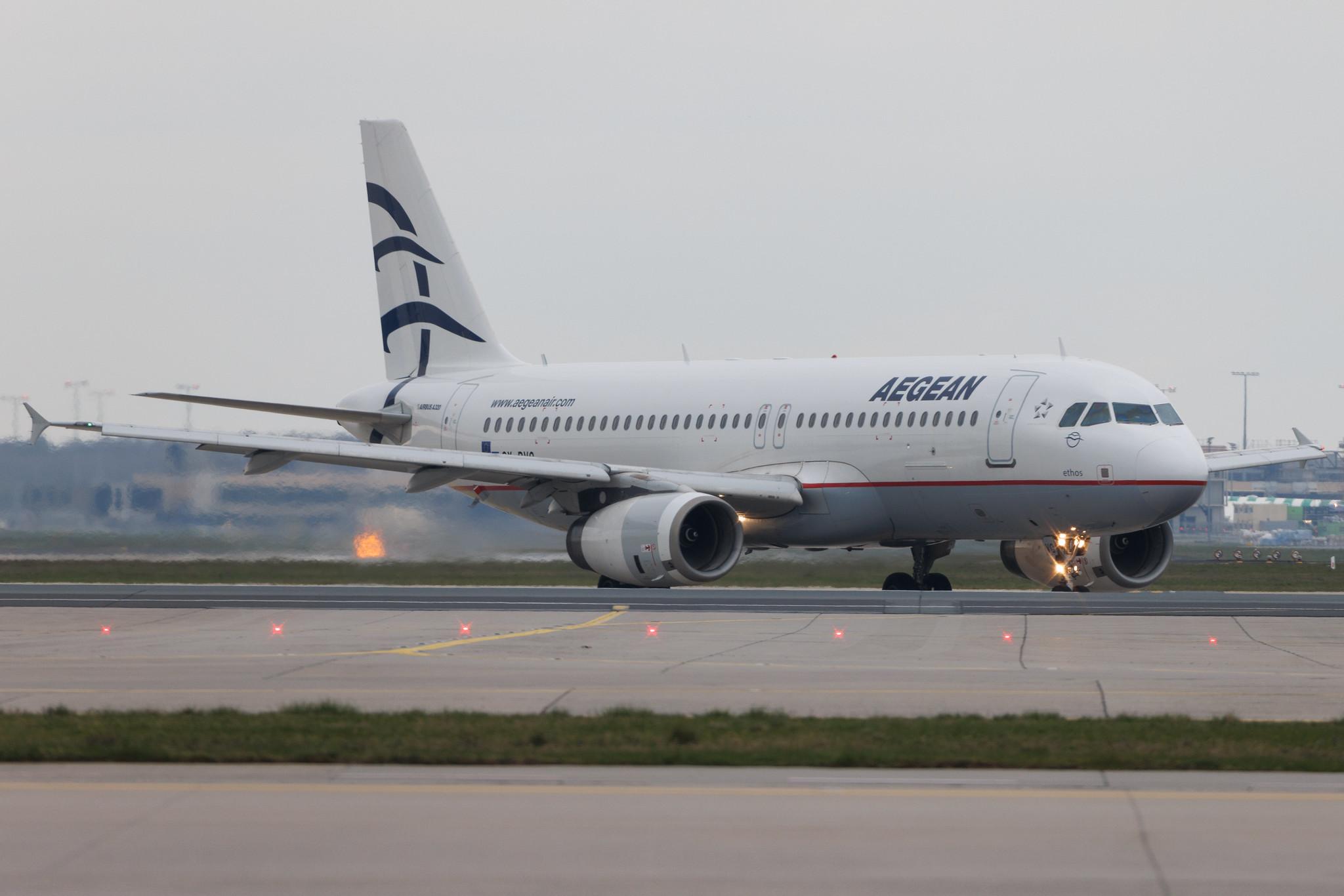 Frankfurt Airport: Aegean Airlines (A3 / AEE) | Airbus A320-232 A320 | SX-DVG | MSN 3033