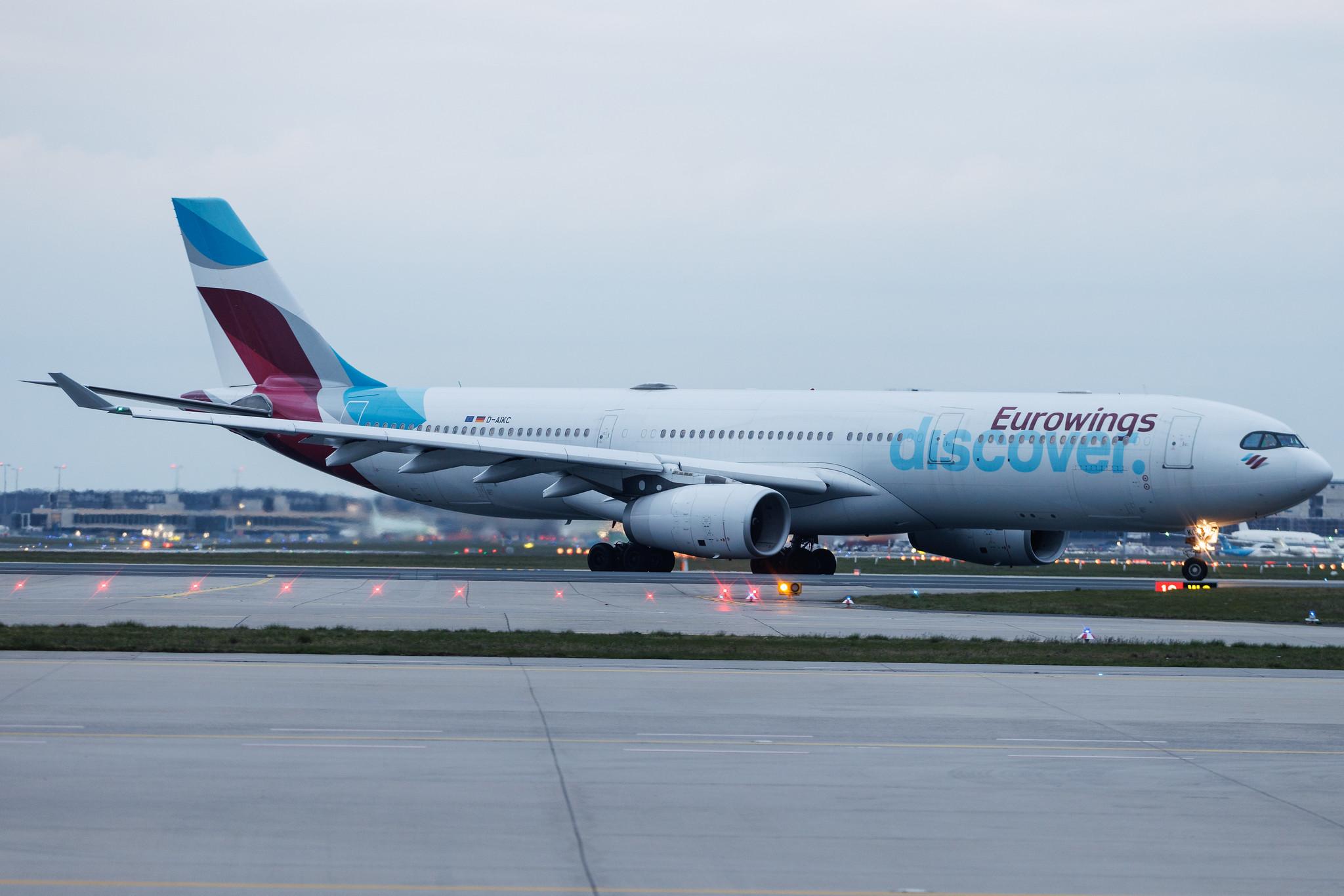 Frankfurt Airport: Eurowings Discover (4Y / OCN) | Airbus A330-343 A333 | D-AIKC | MSN 0579