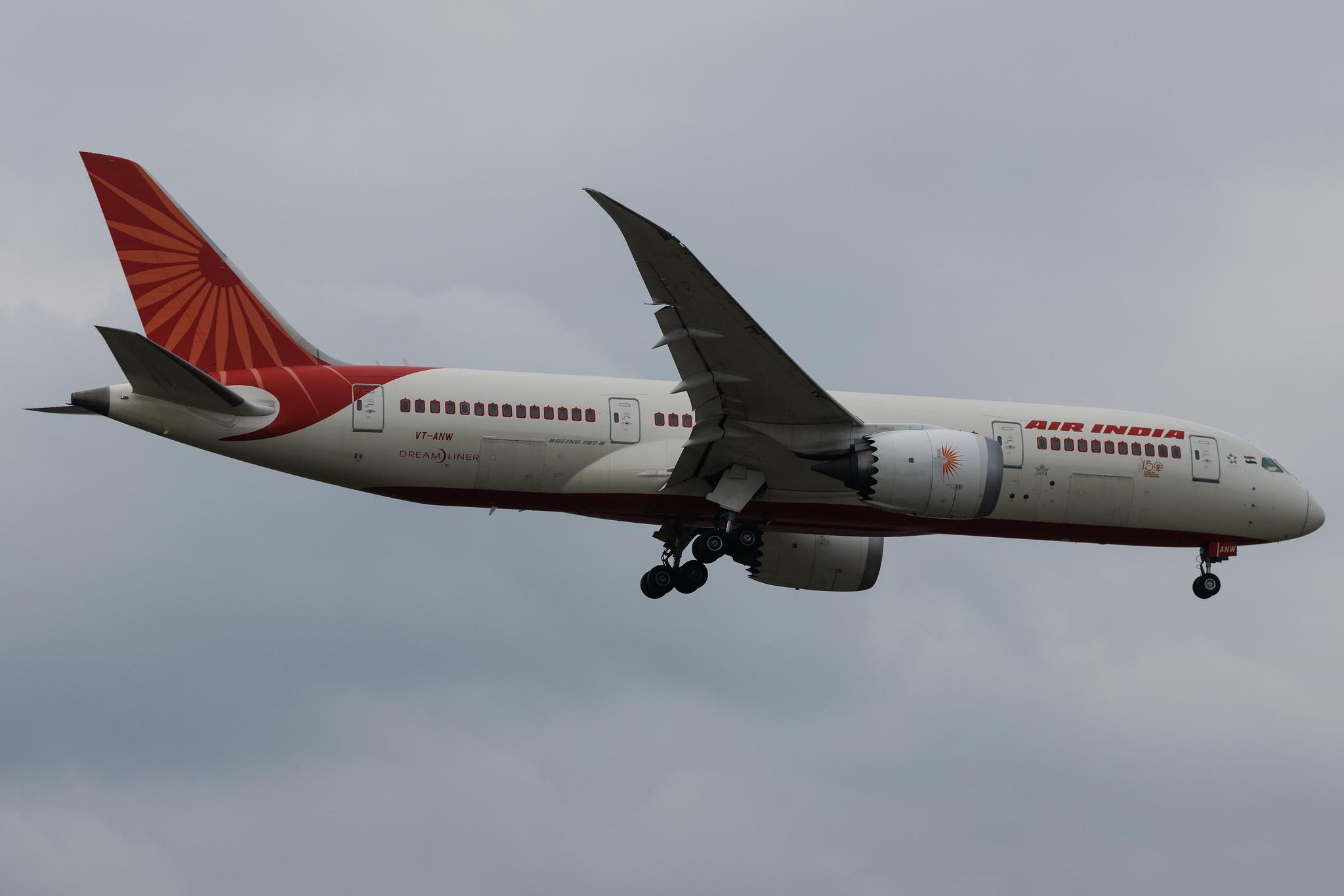 Frankfurt Airport: Air India (AI / AIC) | Boeing 787-8 Dreamliner B788 | VT-ANW | MSN 36294