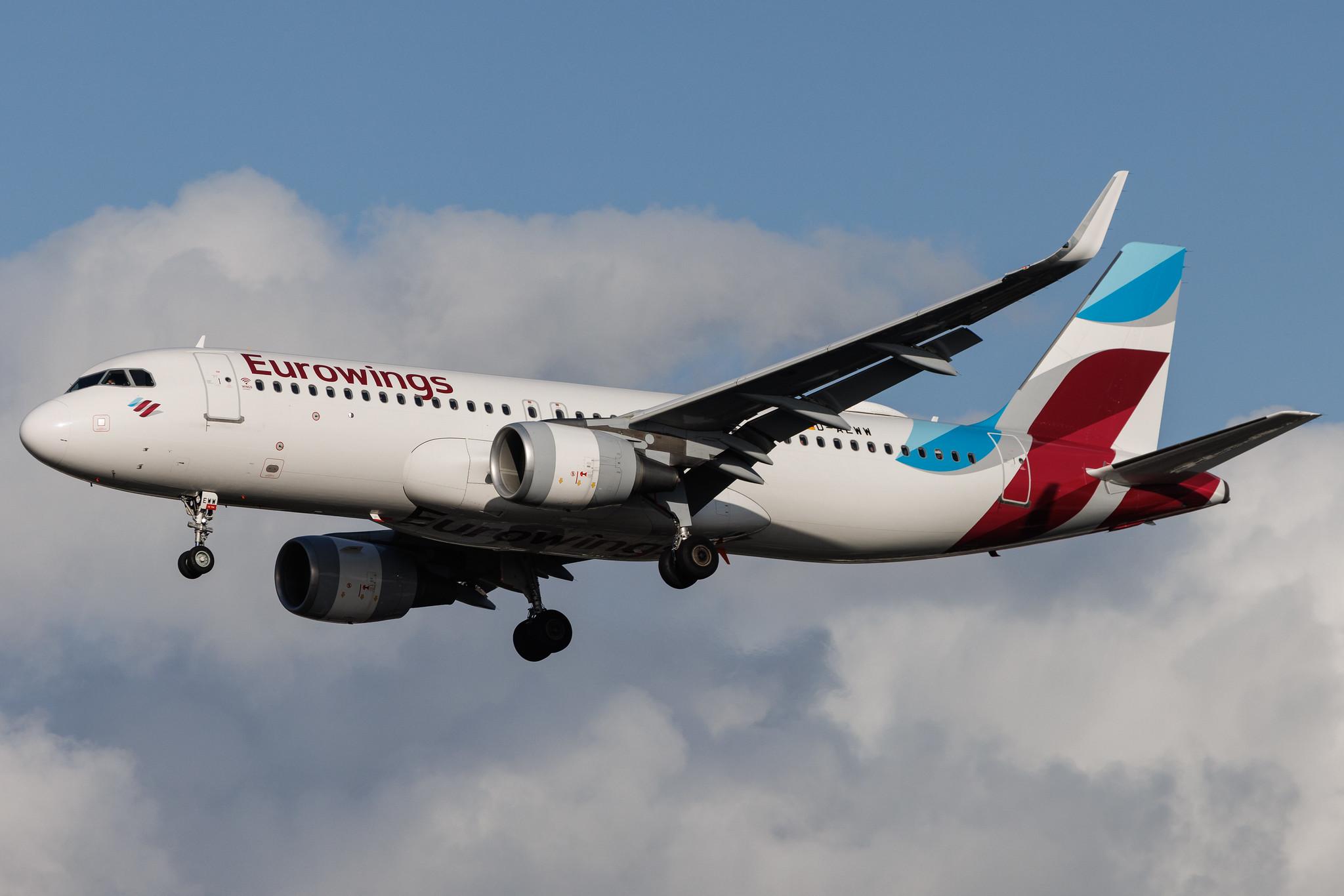 Hamburg Airport: Eurowings (EW / EWG) | Airbus A320-214 A320 | D-AEWW | MSN 7615