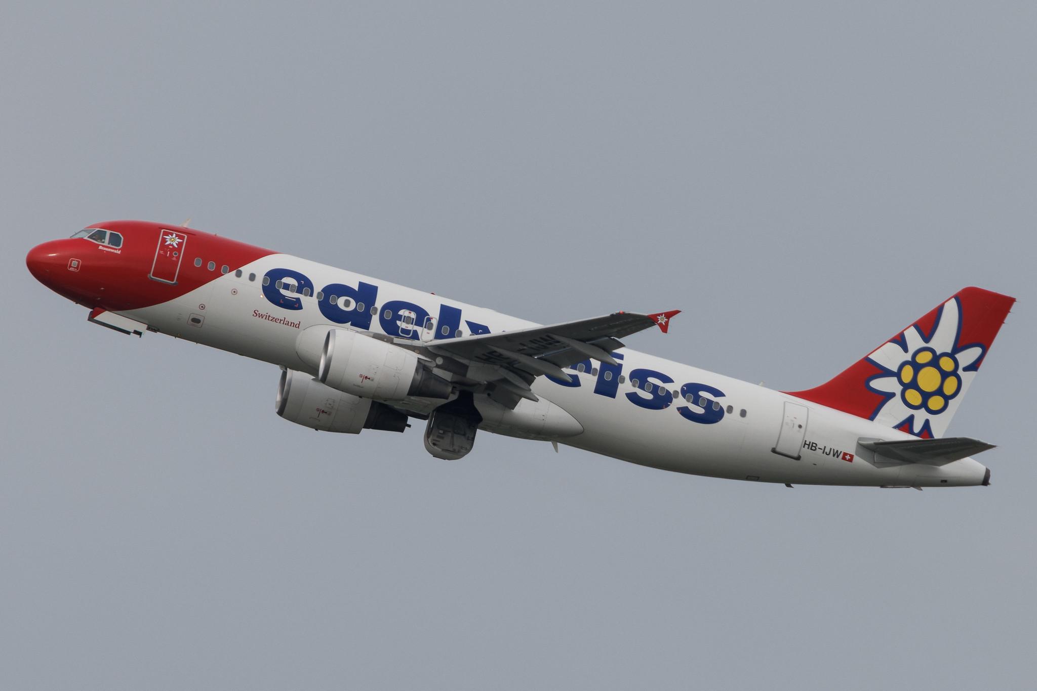 Flughafen Zürich: Edelweiss Air (WK / EDW) | Airbus A320-214 A320 | HB-IJW | MSN 2134
