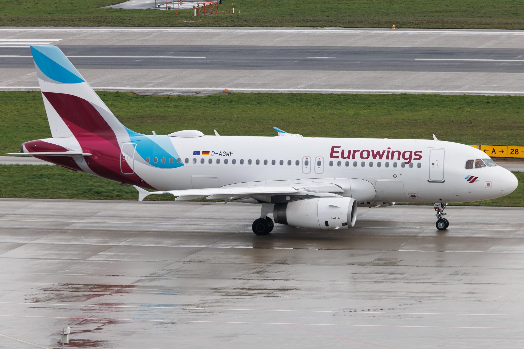 Flughafen Zürich: Eurowings (EW / EWG) | Airbus A319-132 A319 | D-AGWF | MSN 3172
