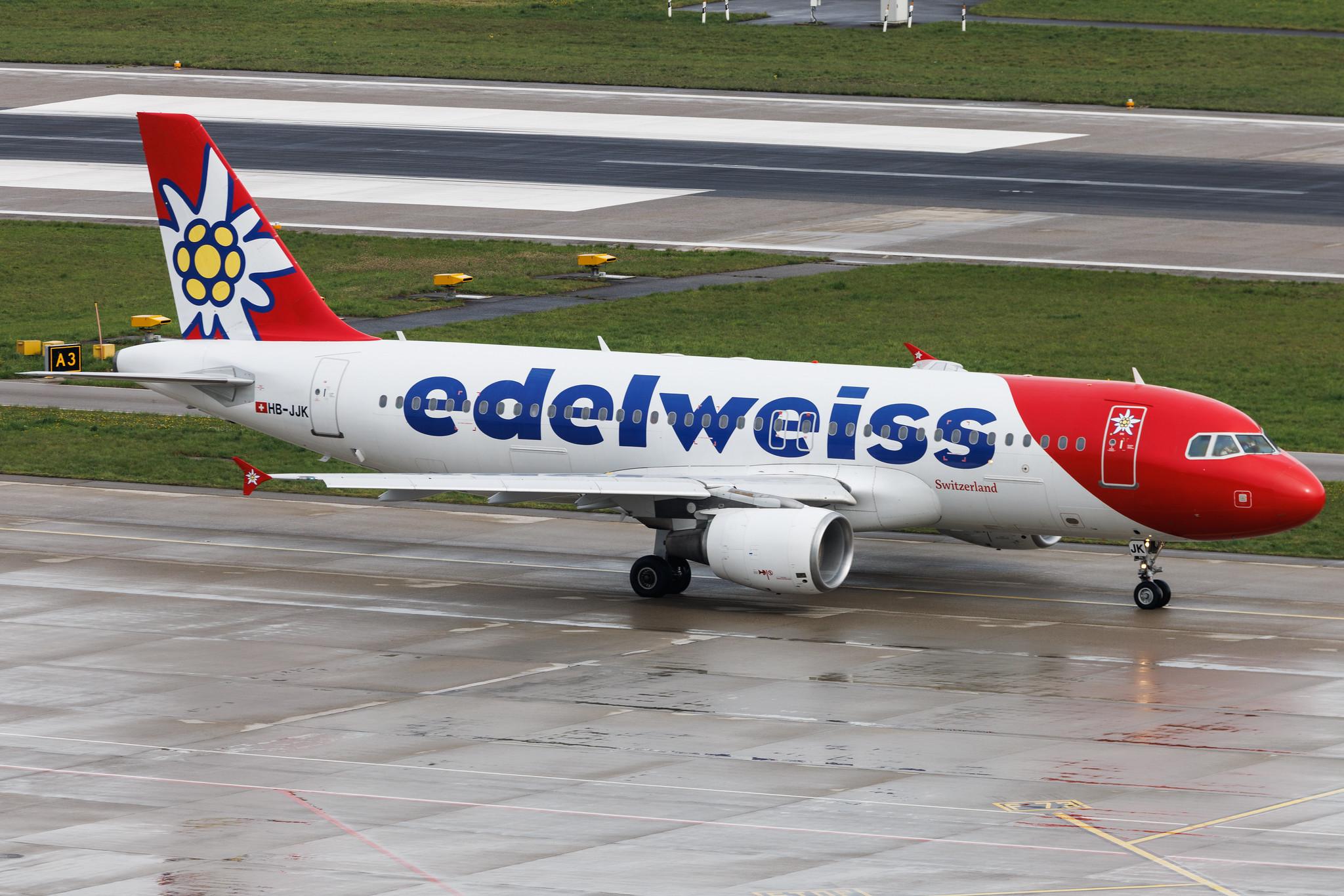 Flughafen Zürich: Edelweiss Air (WK / EDW) | Airbus A320-214 A320 | HB-JJK | MSN 1692