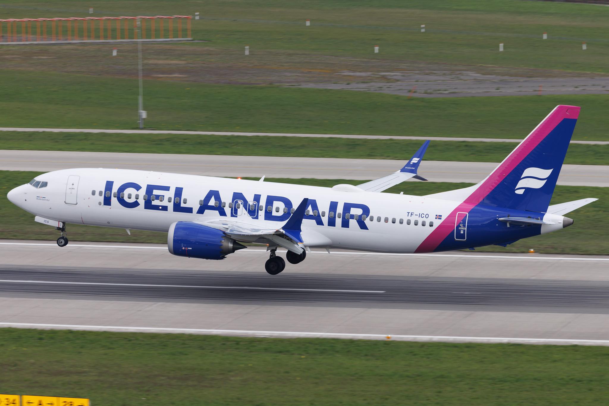 Flughafen Zürich: Icelandair (FI / ICE) | Boeing 737 MAX 8 B38M | TF-ICO | MSN 44358