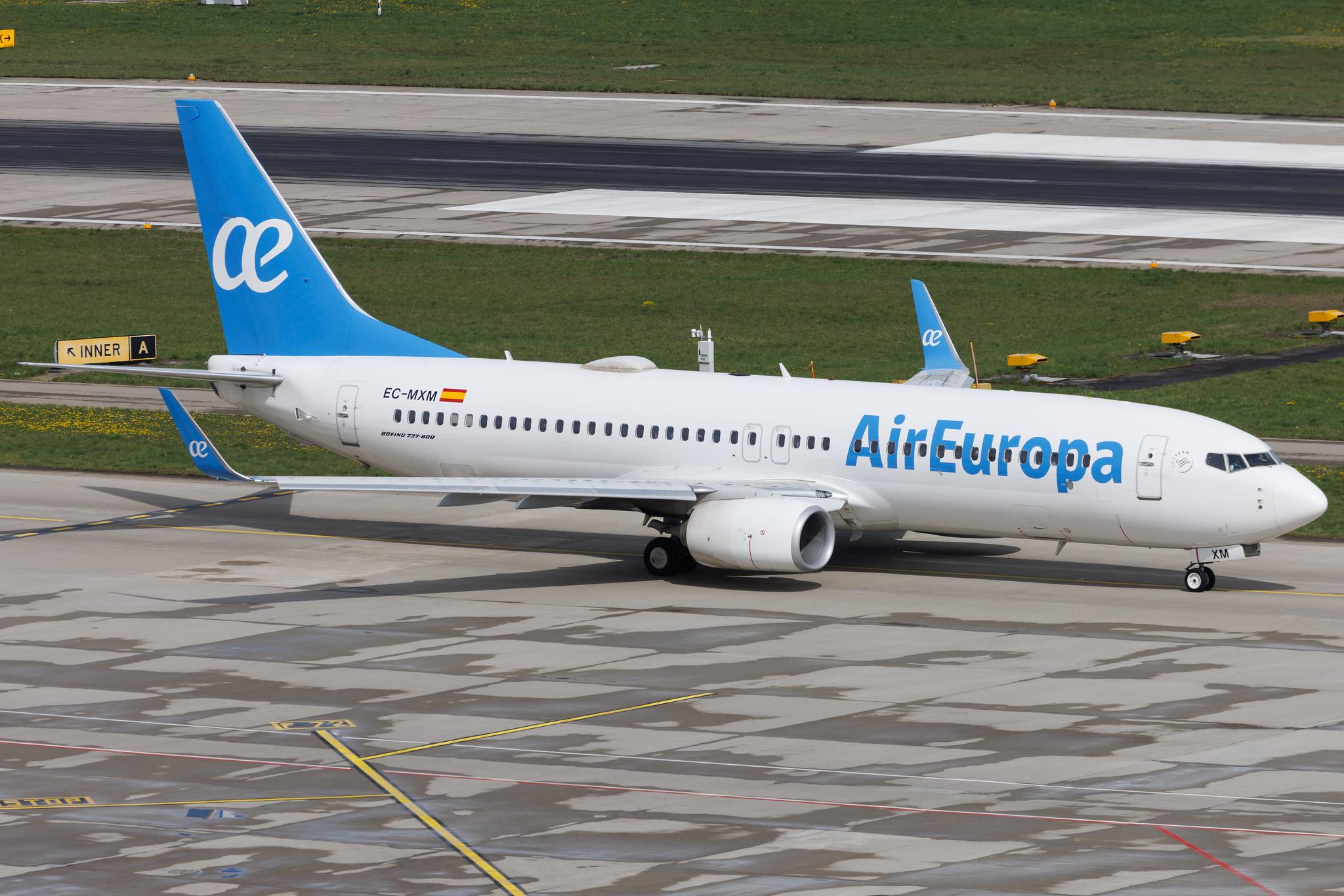 Flughafen Zürich: Air Europa (UX / AEA) | Boeing 737-85P B738 | EC-MXM | MSN 60591