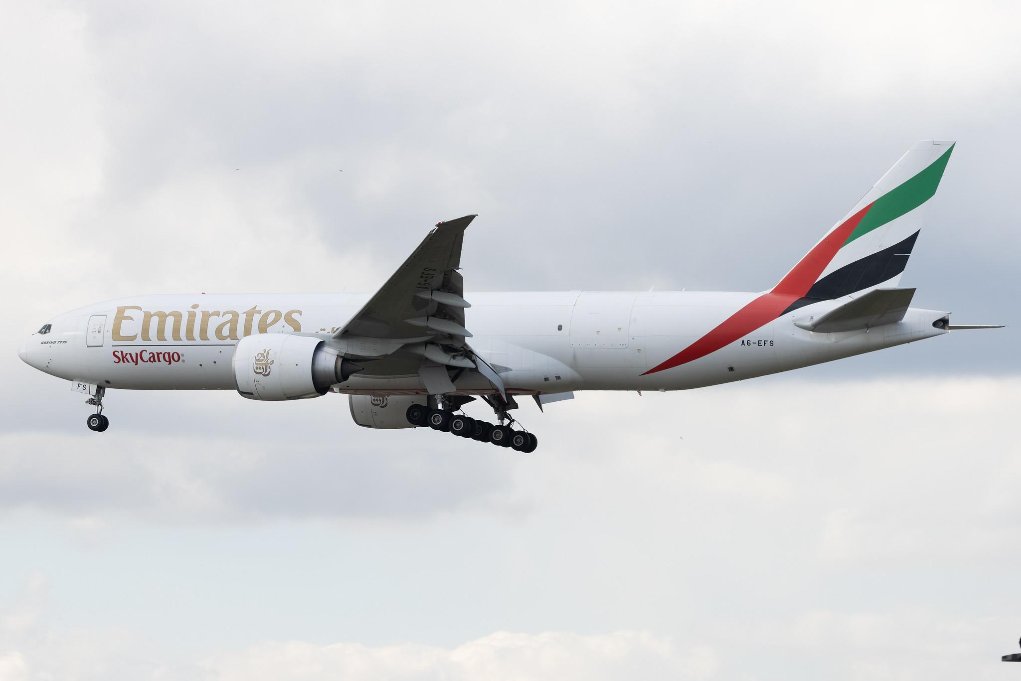 Frankfurt Airport: Emirates SkyCargo (EK / UAE) | Operator: Emirates | Boeing 777-F1H B77L | A6-EFS | MSN 42234