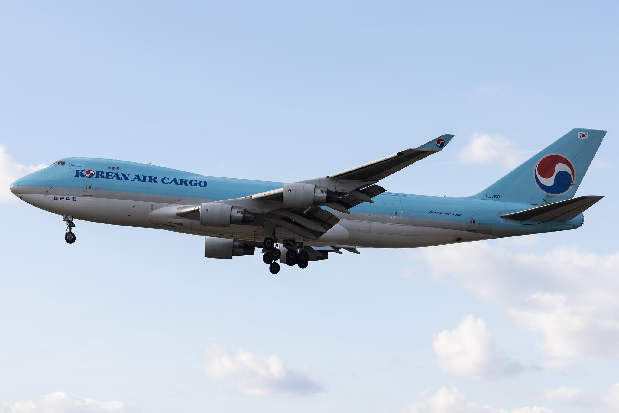 Frankfurt Airport: Korean Air Cargo (KE / KAL) | Operator: Korean Air | Boeing 747-4B5F(ER) B744 | HL7601 | MSN 33949