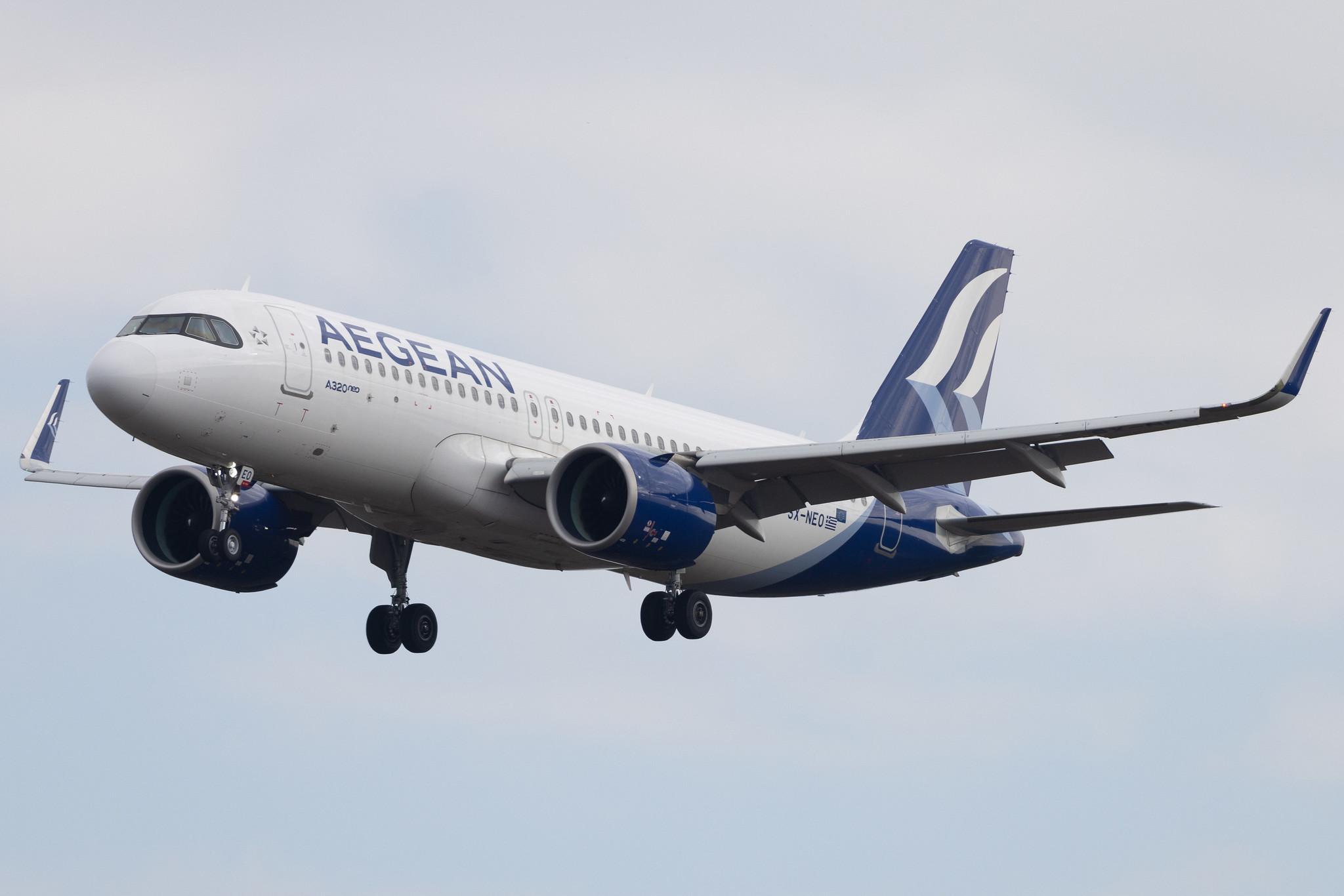 Frankfurt Airport: Aegean Airlines (A3 / AEE) | Airbus A320-271N A20N | SX-NEO | MSN 9400