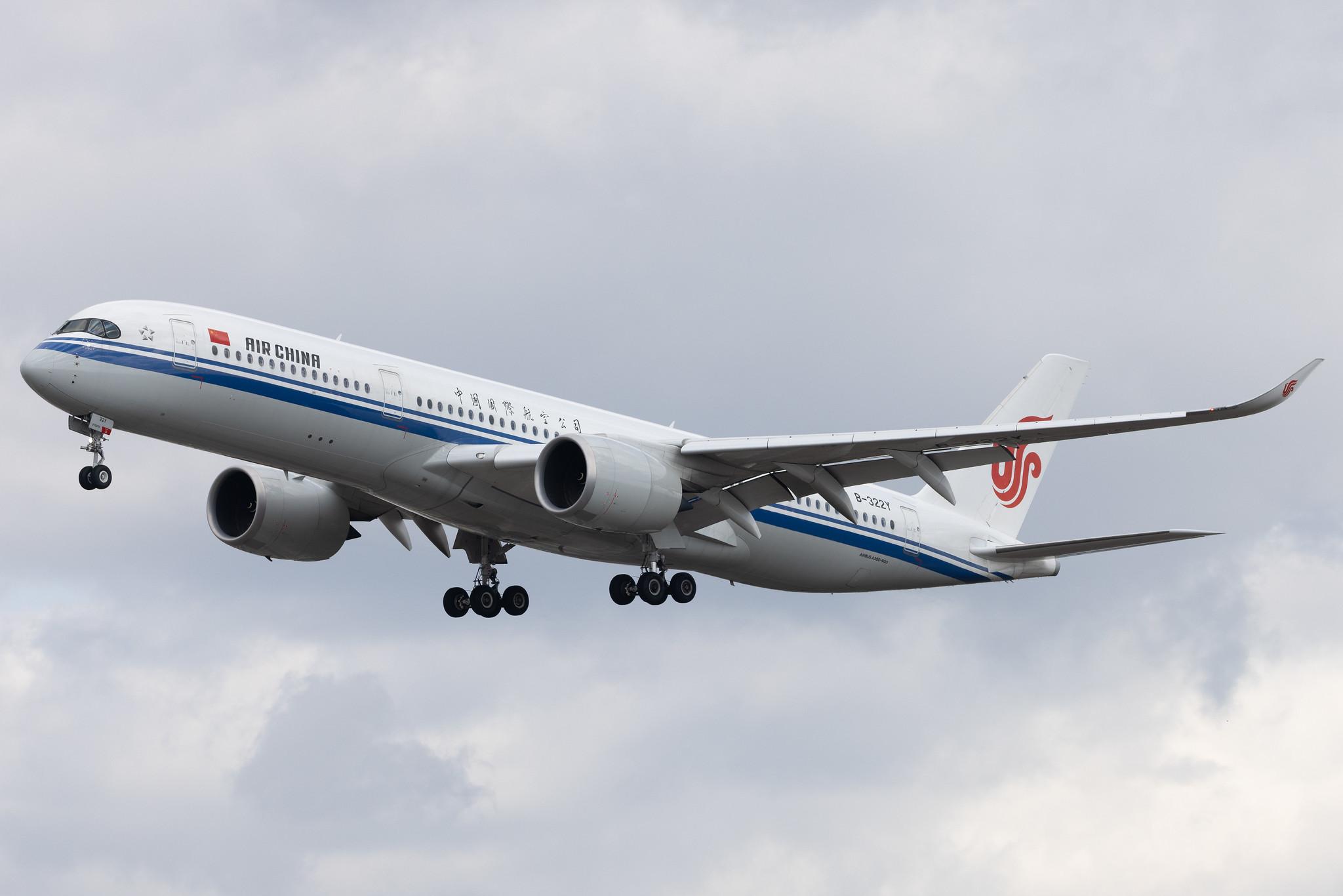 Frankfurt Airport: Air China (CA / CCA) | Airbus A350-941 A359 | B-322Y | MSN 474
