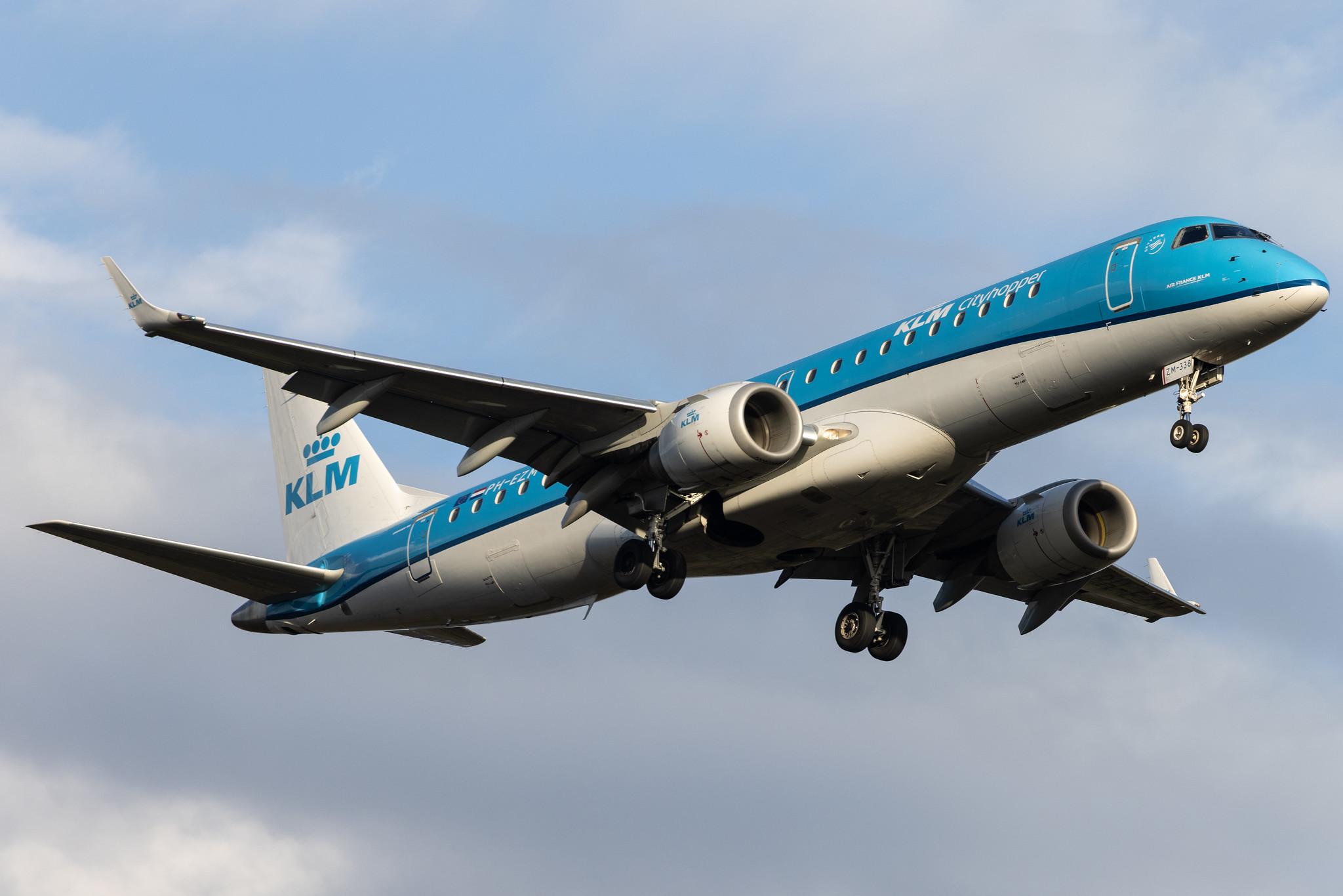 Frankfurt Airport: KLM (KL / KLM) | Operator: KLM Cityhopper | E190 | PH-EZM | MSN 19000338