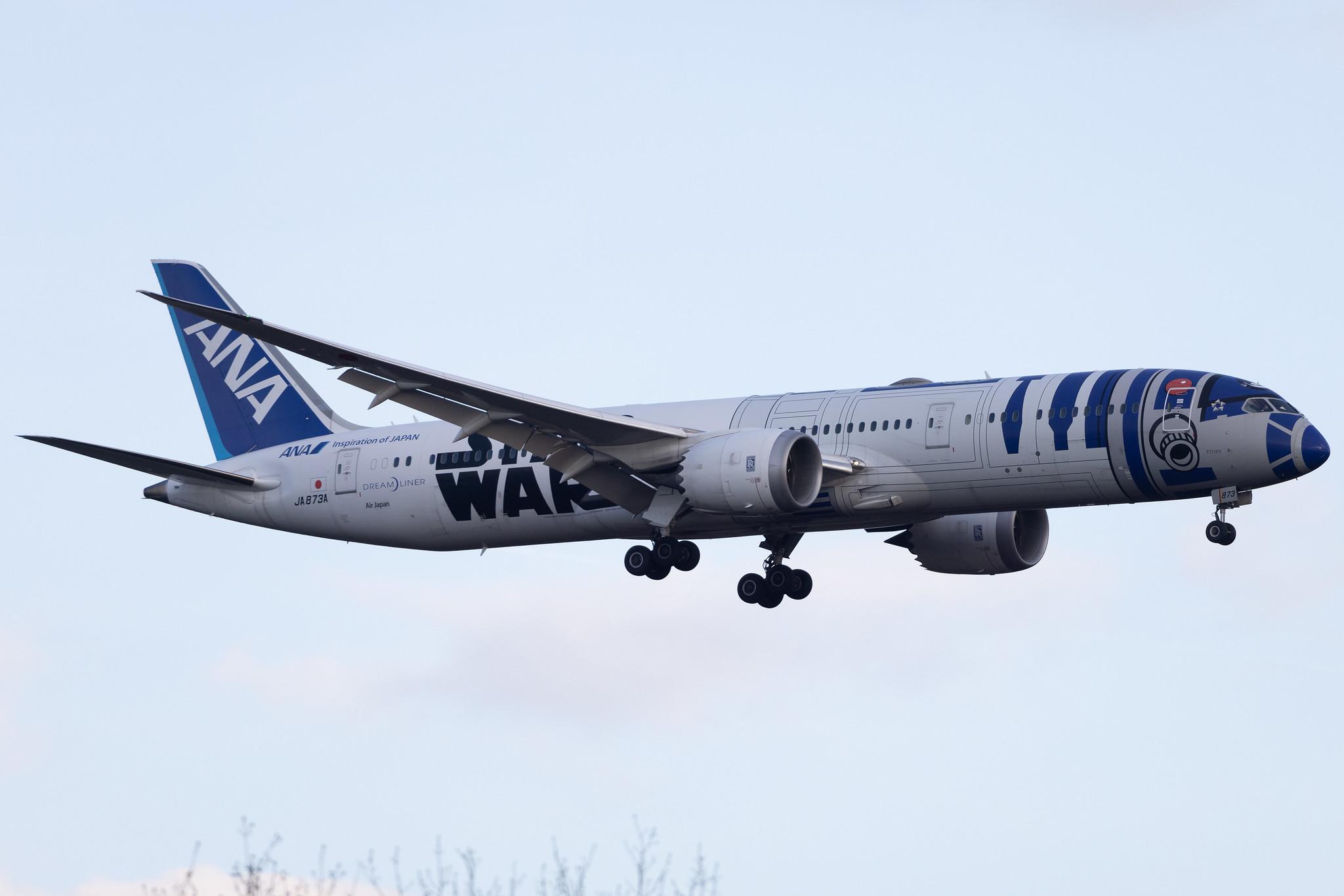 Frankfurt Airport: All Nippon Airways (NH / ANA) | Livery: Star Wars R2-D2 Livery | Operator: Air Japan | Boeing 787-9 Dreamliner B789 | JA873A | MSN 34530