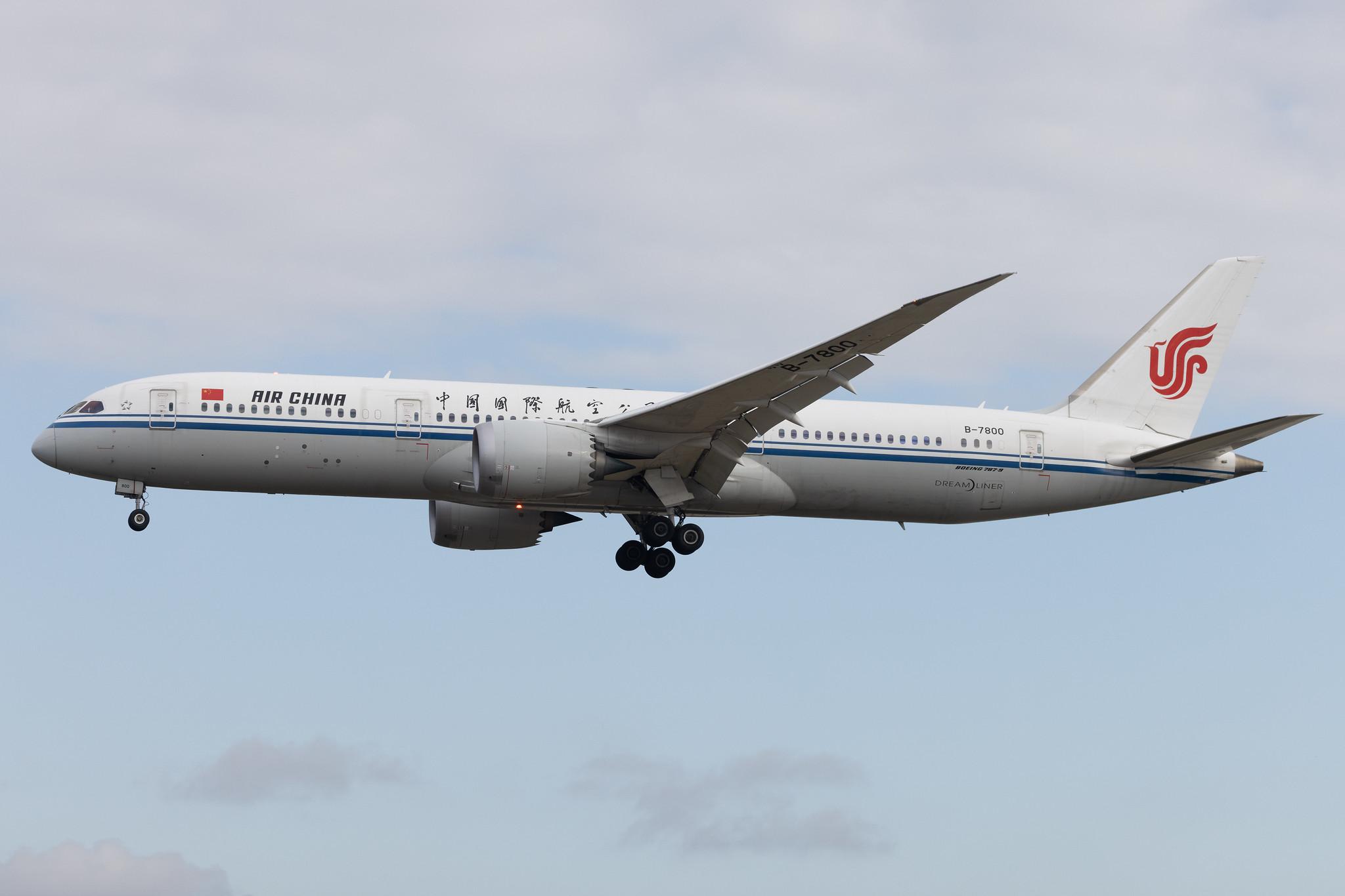 Frankfurt Airport: Air China (CA / CCA) | Boeing 787-9 Dreamliner B789 | B-7800 | MSN 34308