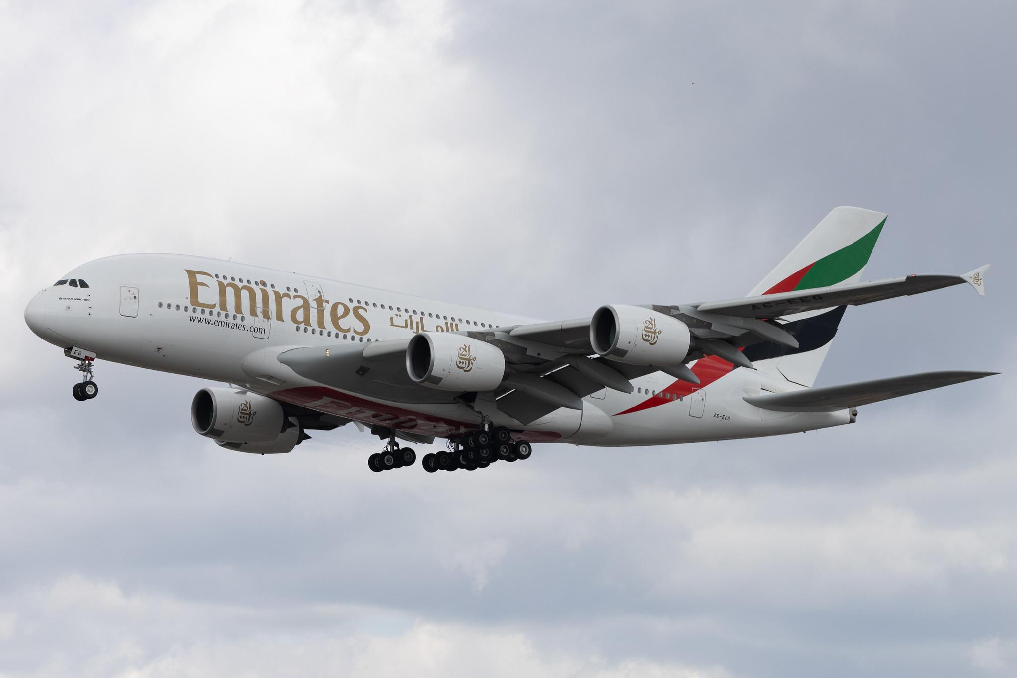 Frankfurt Airport: Emirates (EK / UAE) | Airbus A380-861 A388 | A6-EEG | MSN 116