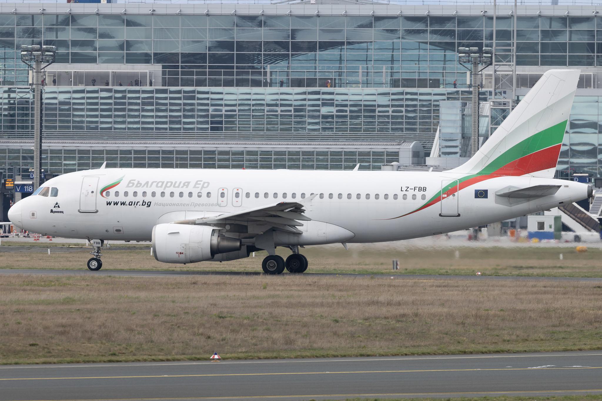 Frankfurt Airport: Bulgaria Air (FB / LZB) | Airbus A319-112 A319 | LZ-FBB | MSN 3309