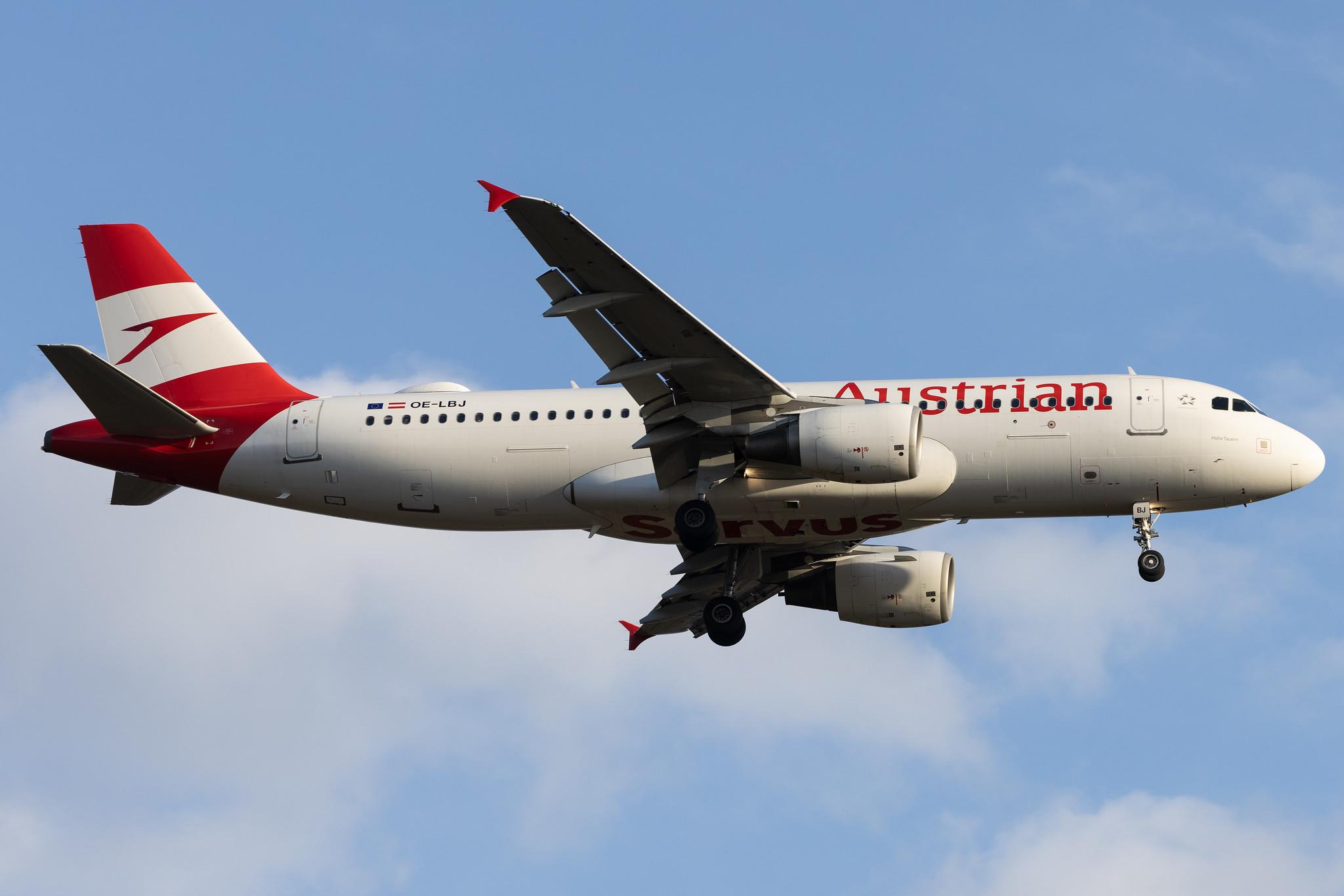 Frankfurt Airport: Austrian Airlines (OS / AUA) | Airbus A320-214 A320 | OE-LBJ | MSN 1553