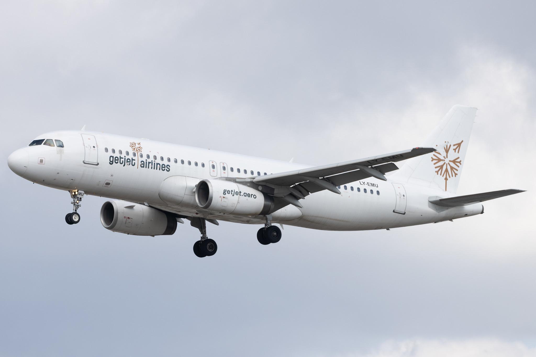 Frankfurt Airport: GetJet Airlines (GW / GJT) | Airbus A320-233 A320 | LY-EMU | MSN 2118