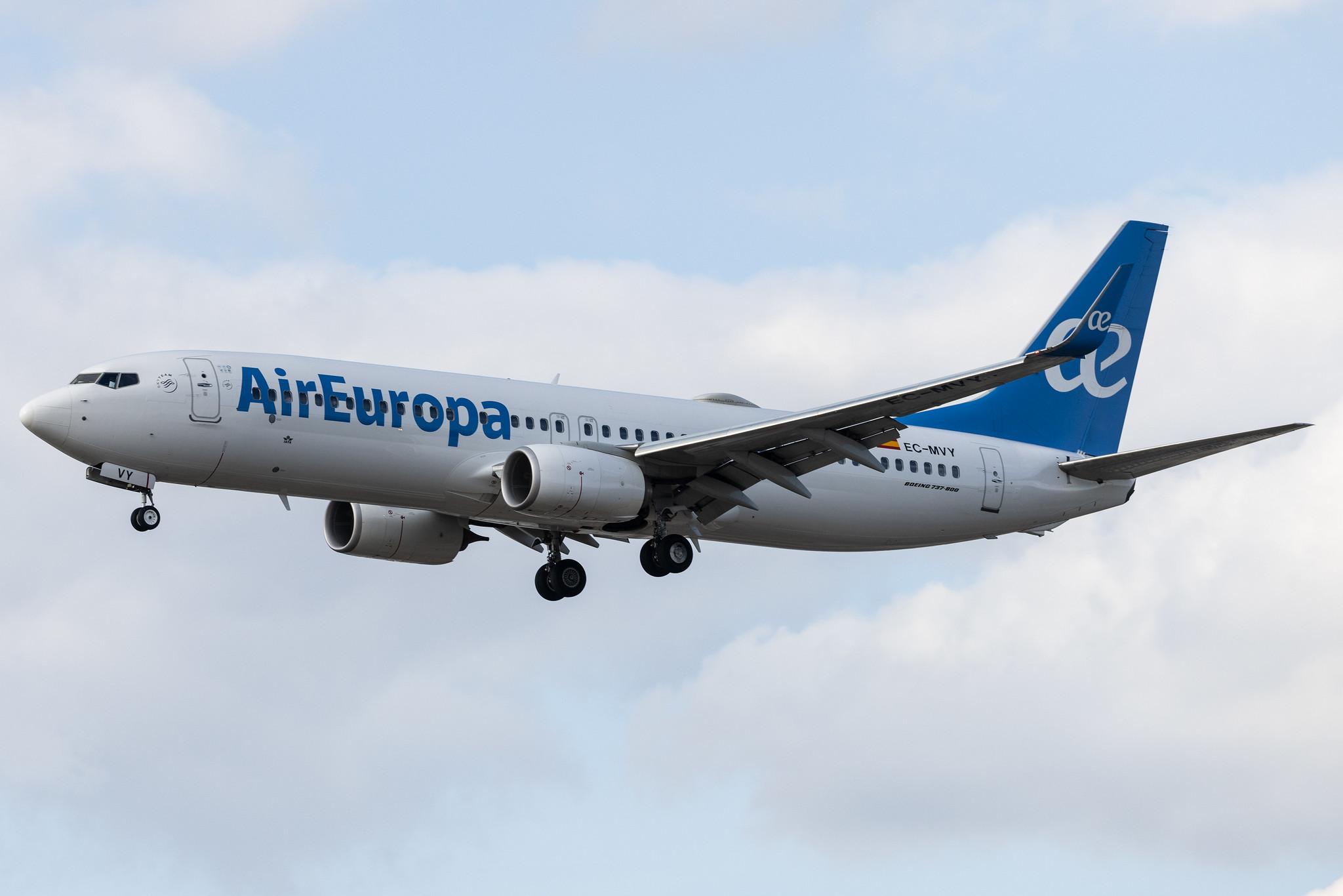 Frankfurt Airport: Air Europa (UX / AEA) | Boeing 737-85P B738 | EC-MVY | MSN 60590