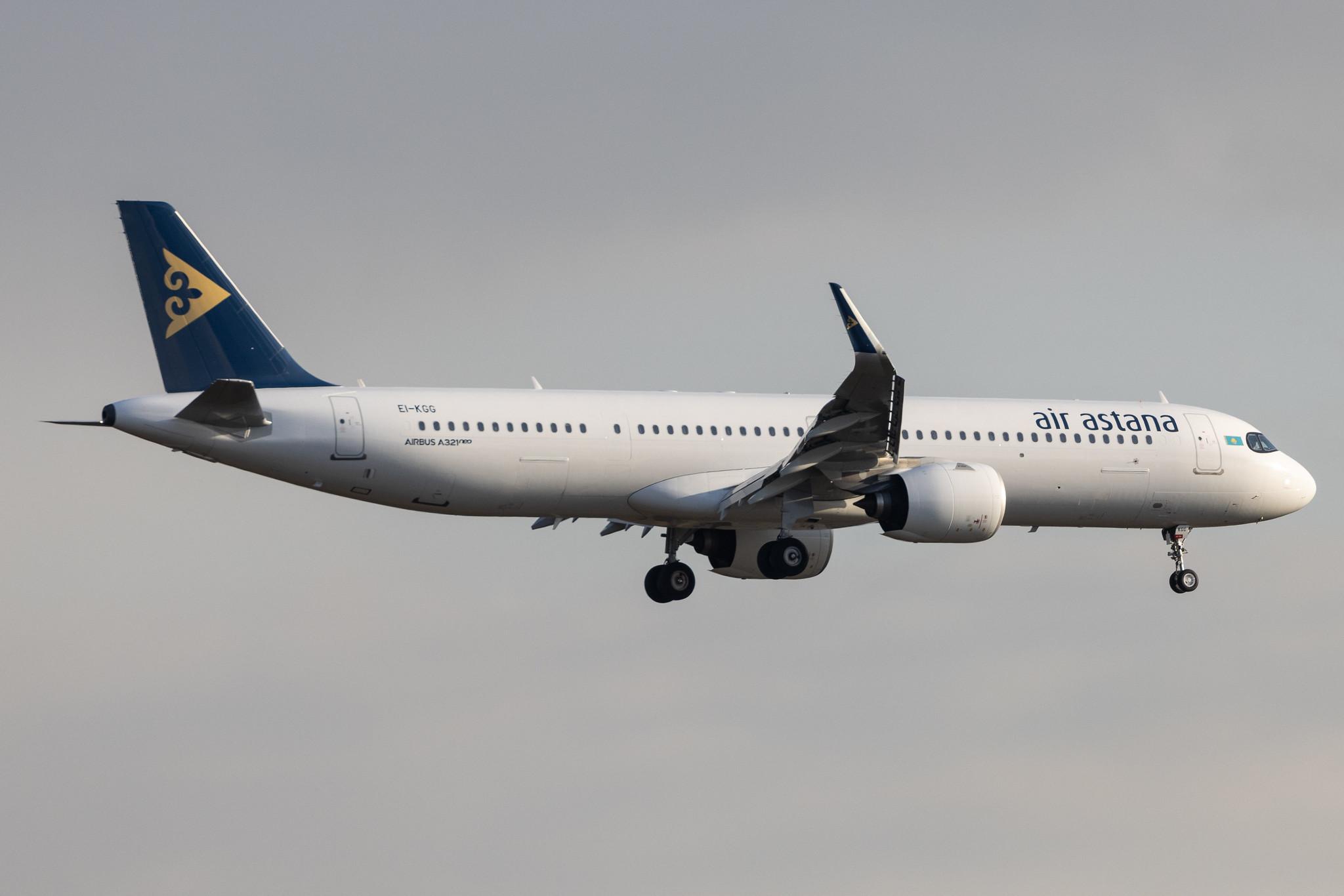 Frankfurt Airport: Air Astana (KC / KZR) | Airbus A321-271NX A21N | EI-KGG | MSN 10421