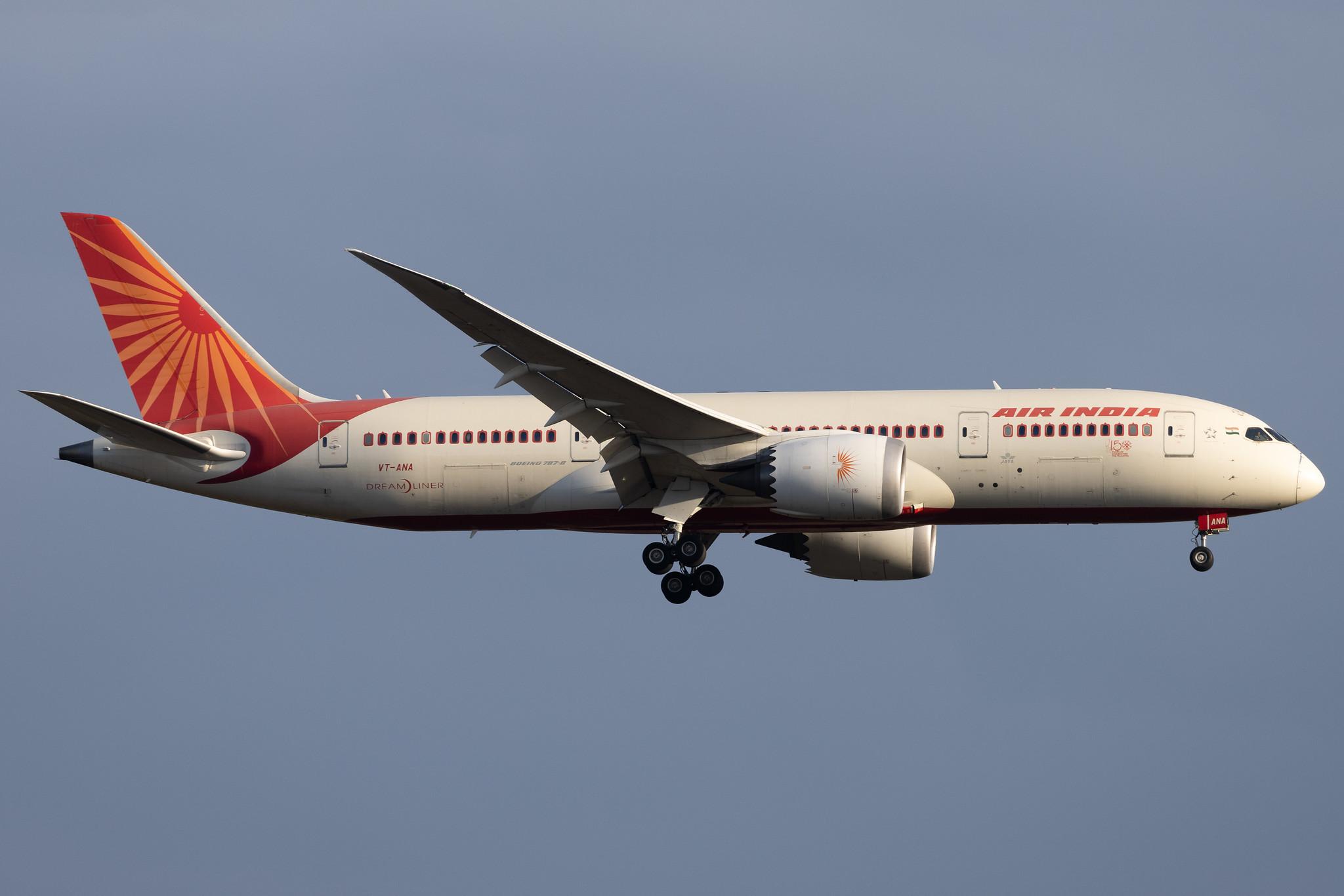 Frankfurt Airport: Air India (AI / AIC) | Boeing 787-8 Dreamliner B788 | VT-ANA | MSN 36273