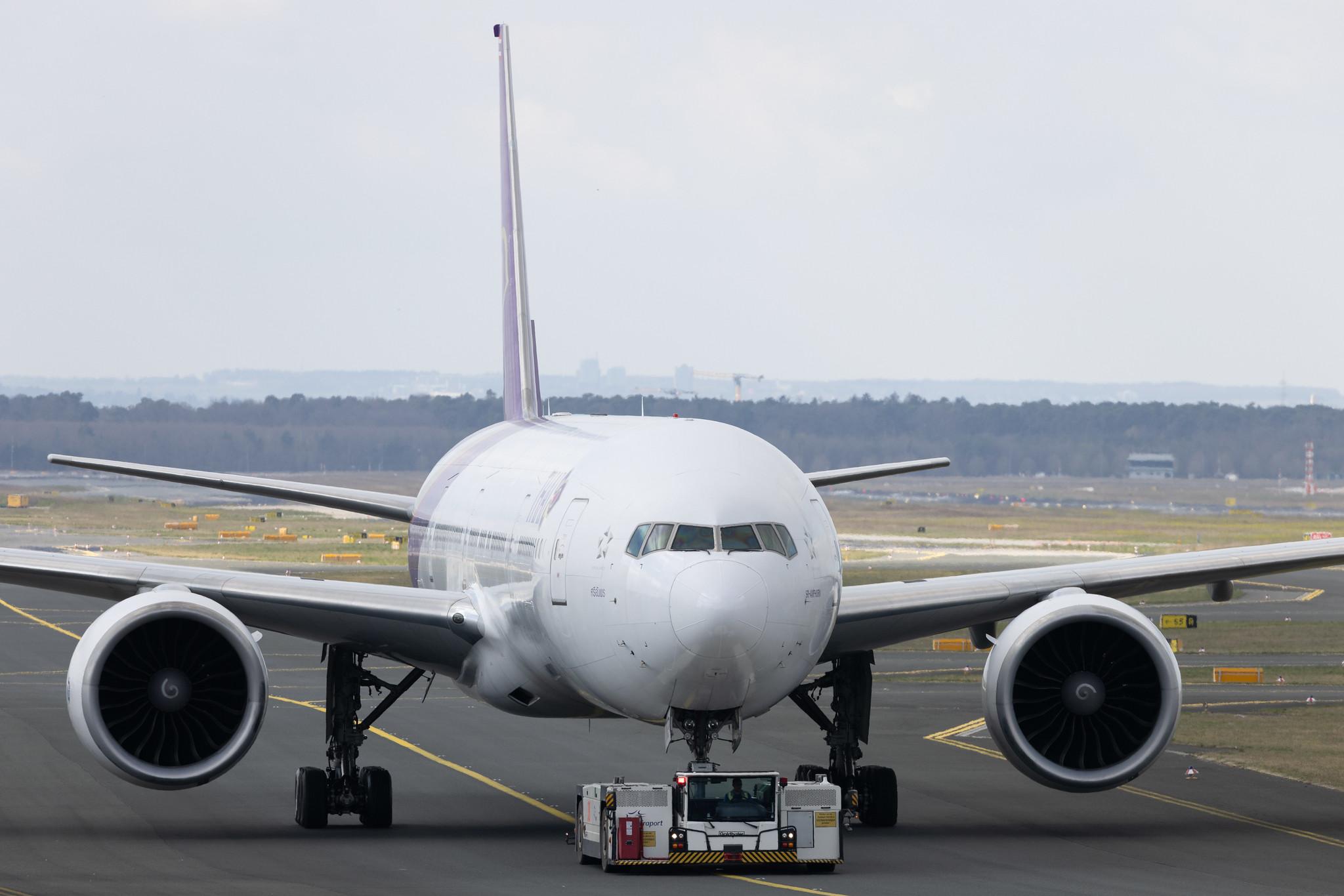 Frankfurt Airport: Thai Airways (TG / THA) | Boeing 777-3AL(ER) B77W | HS-TKP | MSN 41525