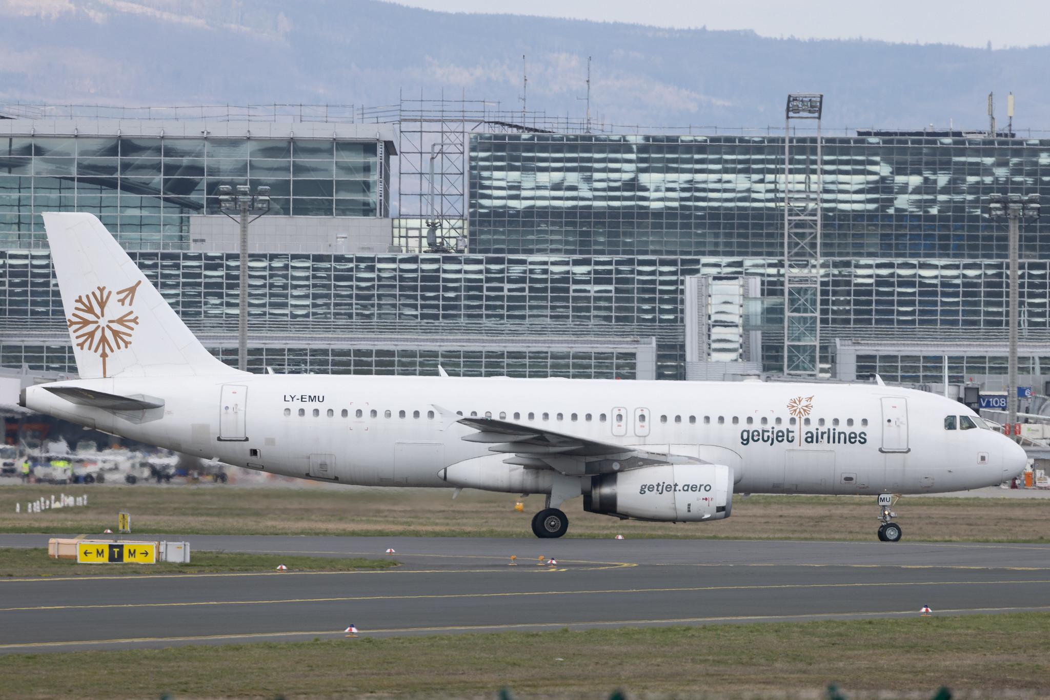 Frankfurt Airport: GetJet Airlines (GW / GJT) | Airbus A320-233 A320 | LY-EMU | MSN 2118
