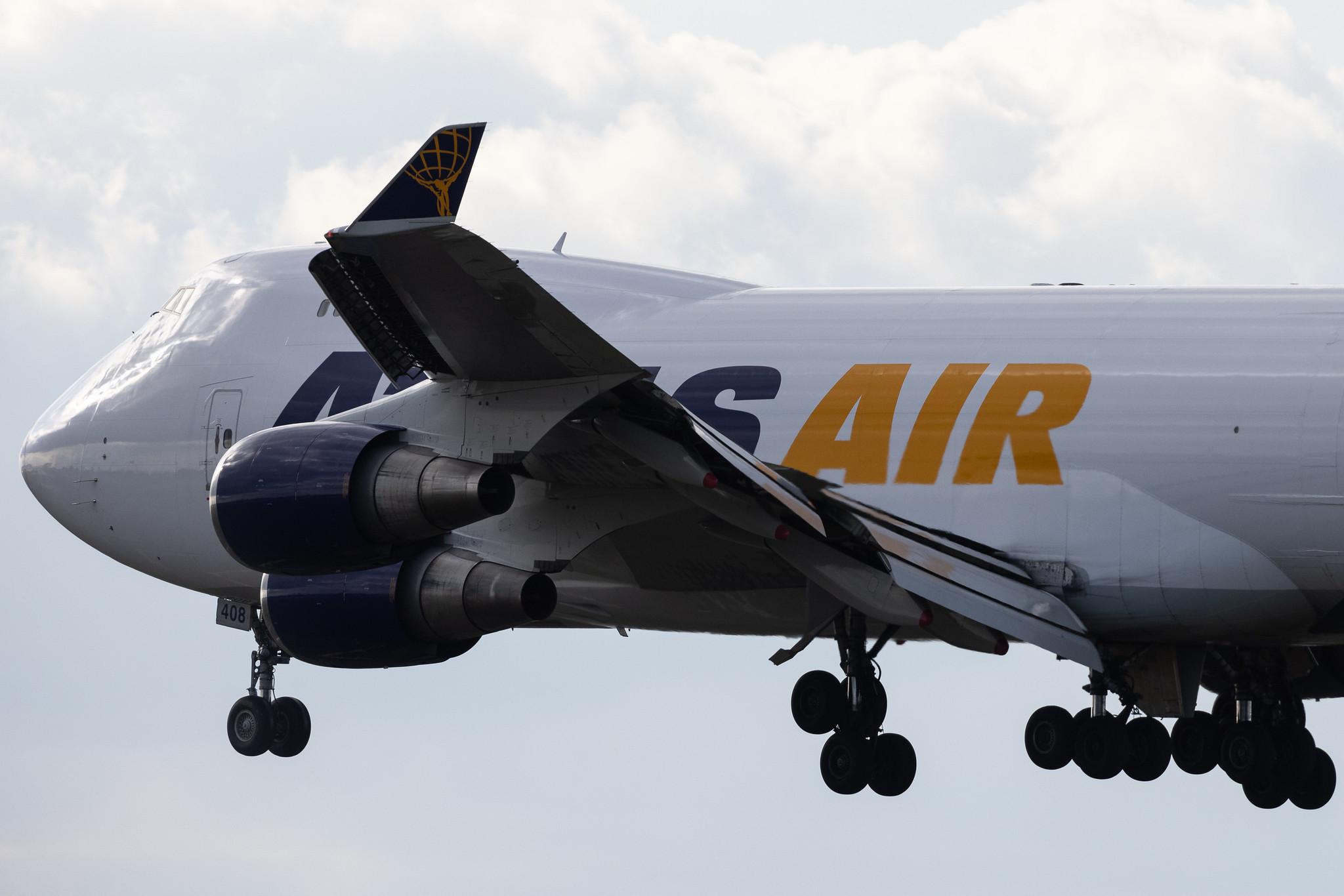 Frankfurt Airport: Atlas Air (5Y / GTI) | Boeing 747-47U(F) B744 | N408MC | MSN 29261