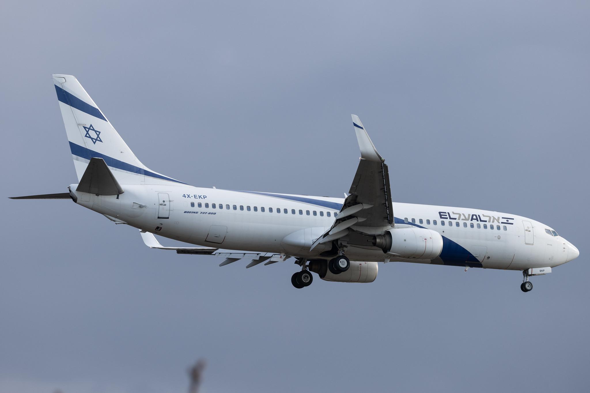 Frankfurt Airport: El Al (LY / ELY) | Boeing 737-8Q8 B738 | 4X-EKP | MSN 30639