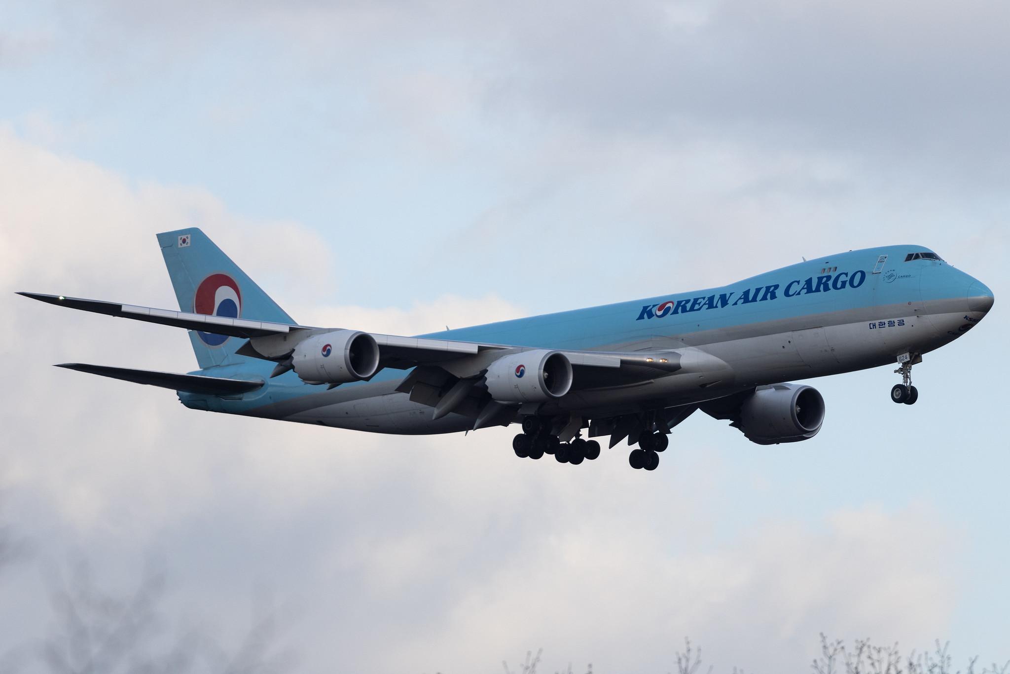 Frankfurt Airport: Korean Air Cargo (KE / KAL) | Operator: Korean Air | Boeing 747-8B5F B748 | HL7624 | MSN 37656