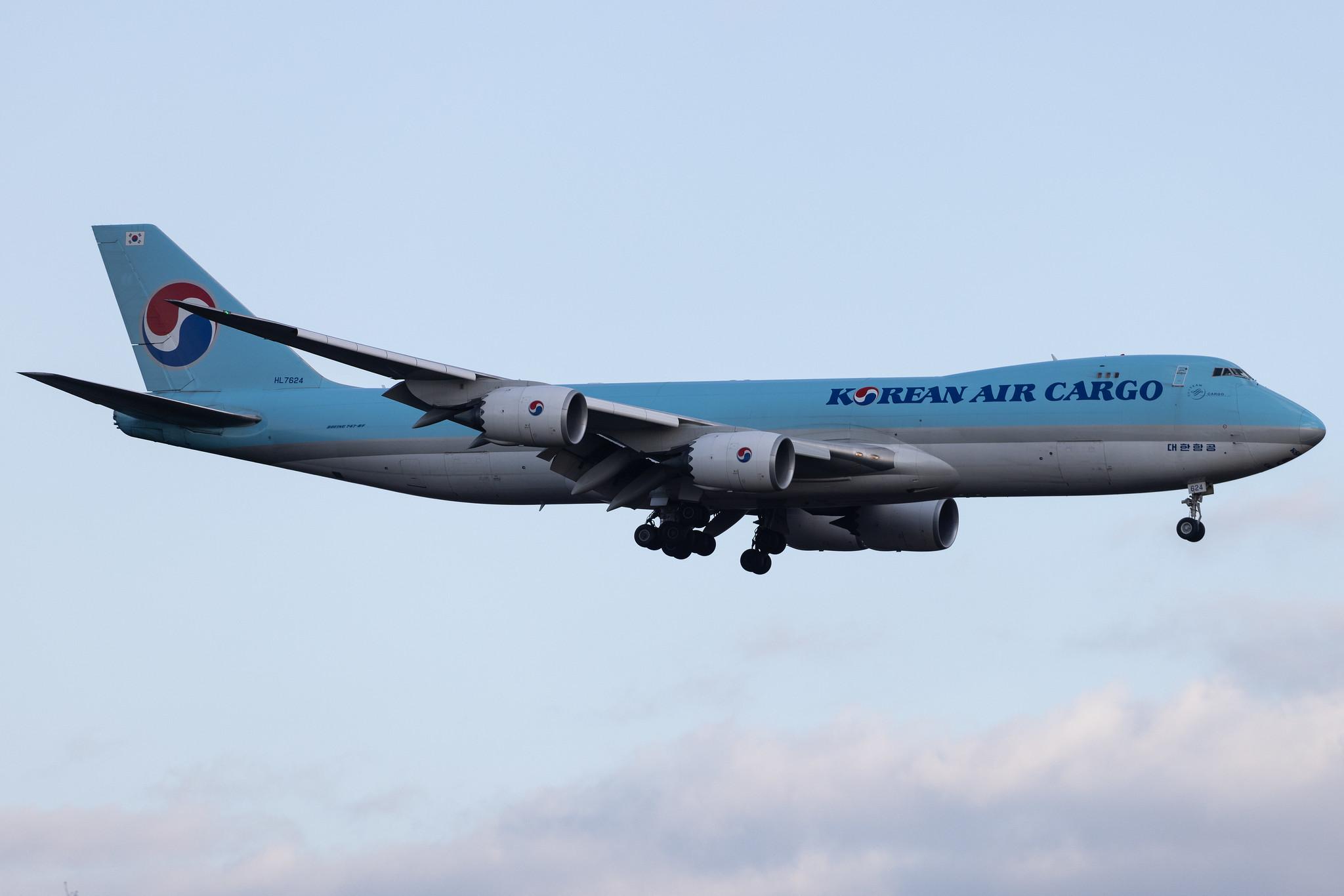 Frankfurt Airport: Korean Air Cargo (KE / KAL) | Operator: Korean Air | Boeing 747-8B5F B748 | HL7624 | MSN 37656