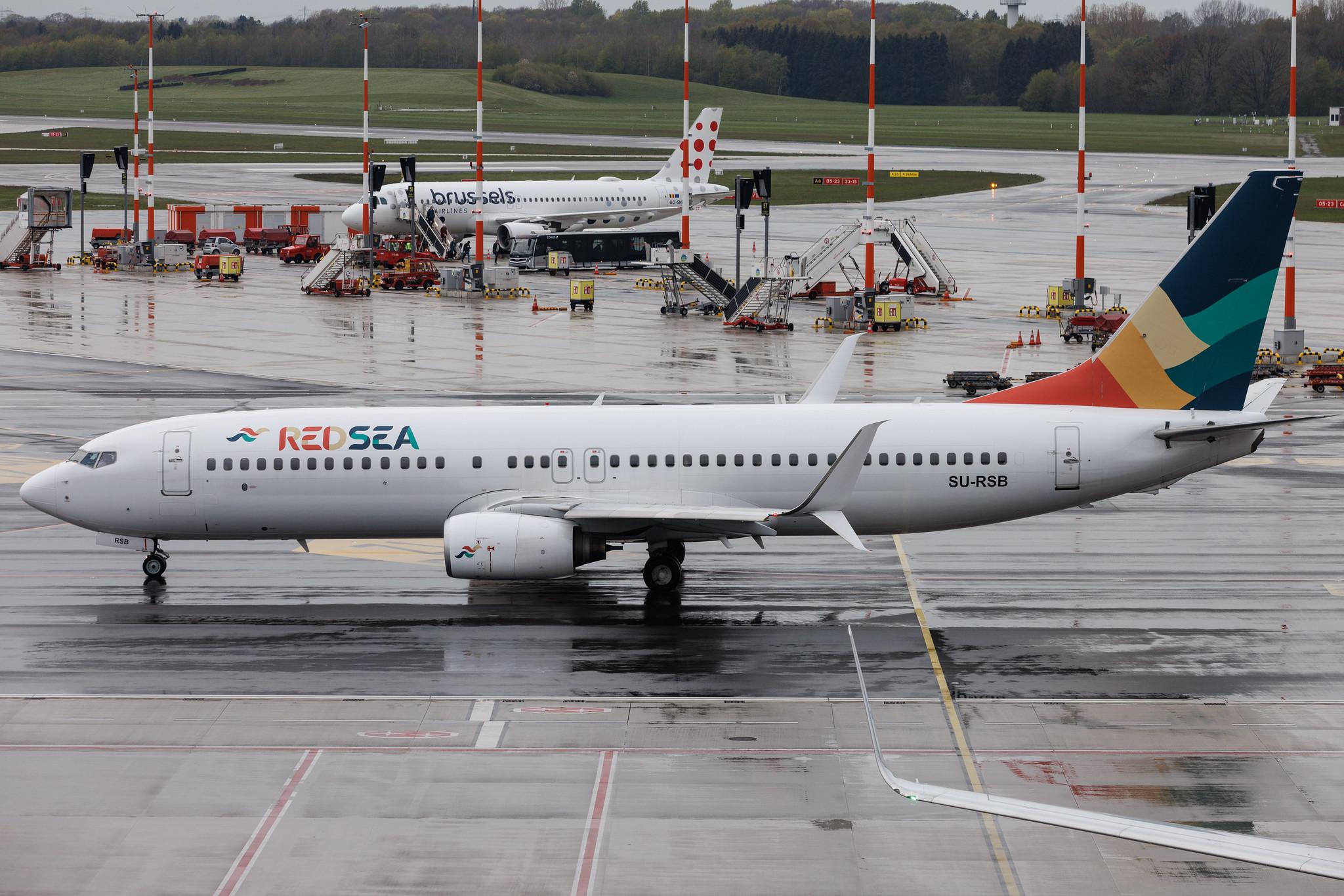 Hamburg Airport: Red Sea Airlines (RS / RSX) | Boeing 737-8Q8 B738 | SU-RSB | MSN 29369