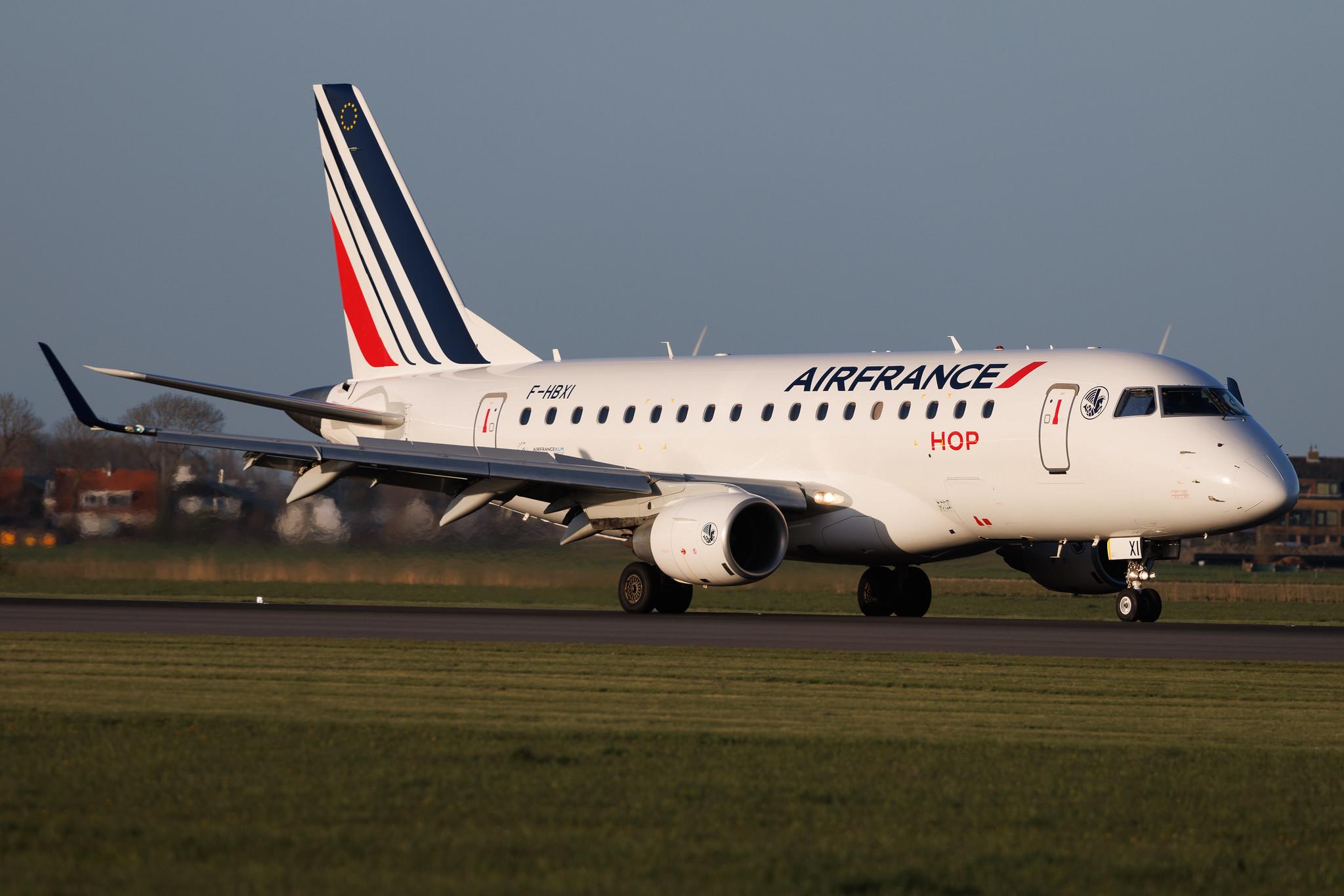 Amsterdam Schiphol: Air France (AF / AFR) | Operator: Air France Hop | Embraer E170STD E170 | F-HBXI | MSN 17000310