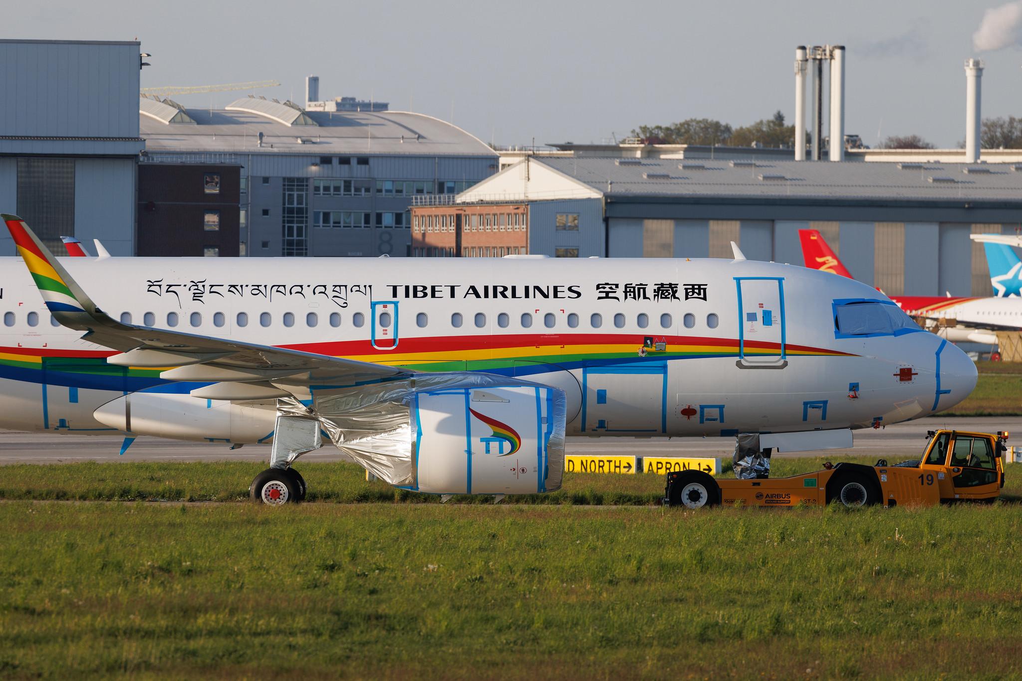 Hamburg Finkenwerder: Tibet Airlines (TV / TBA) | Airbus A319-153N A19N | D-AVWN | B-32C1 | MSN 11202