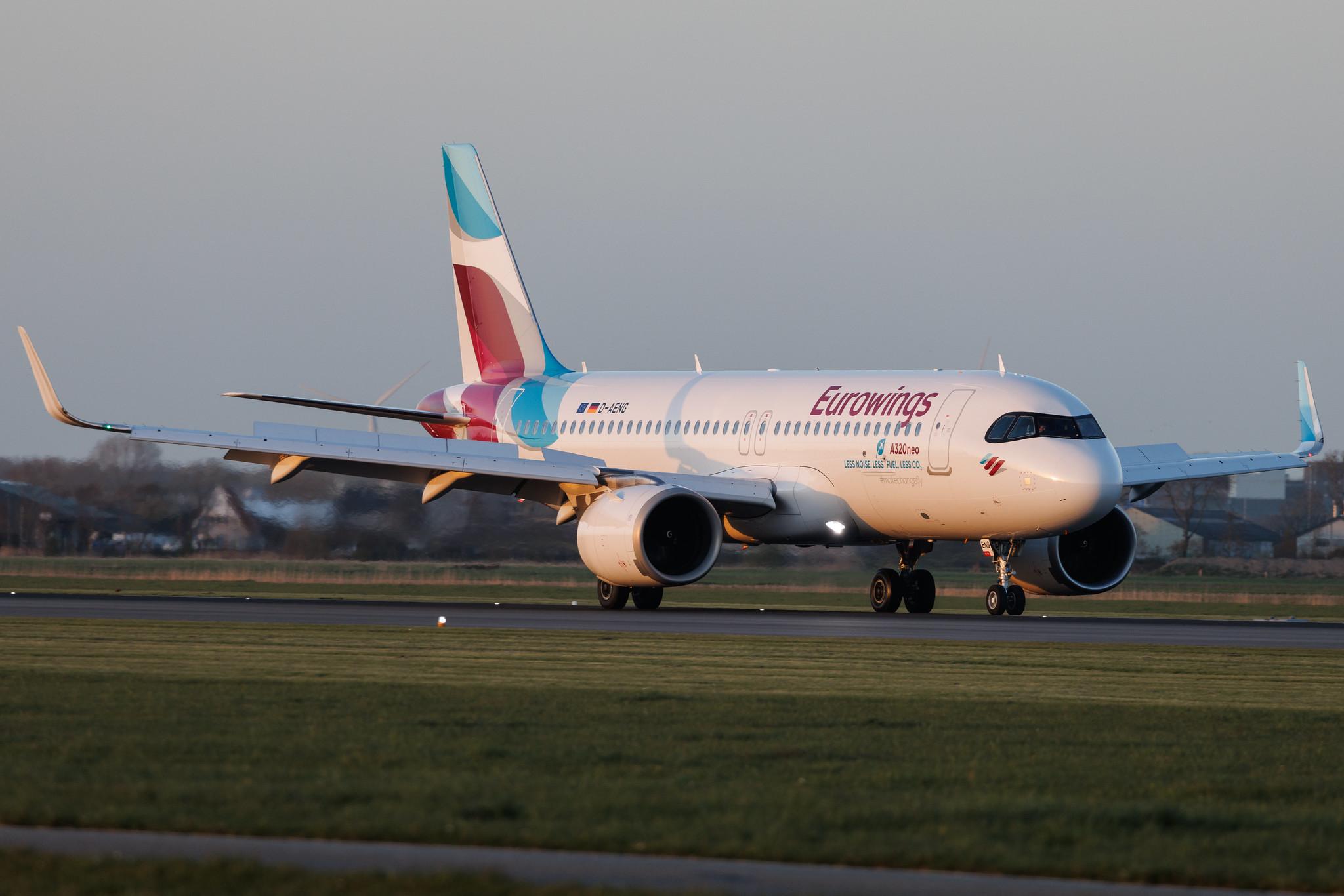 Amsterdam Schiphol: Eurowings (EW / EWG) | Airbus A320-251N A20N | D-AENG | MSN 10970