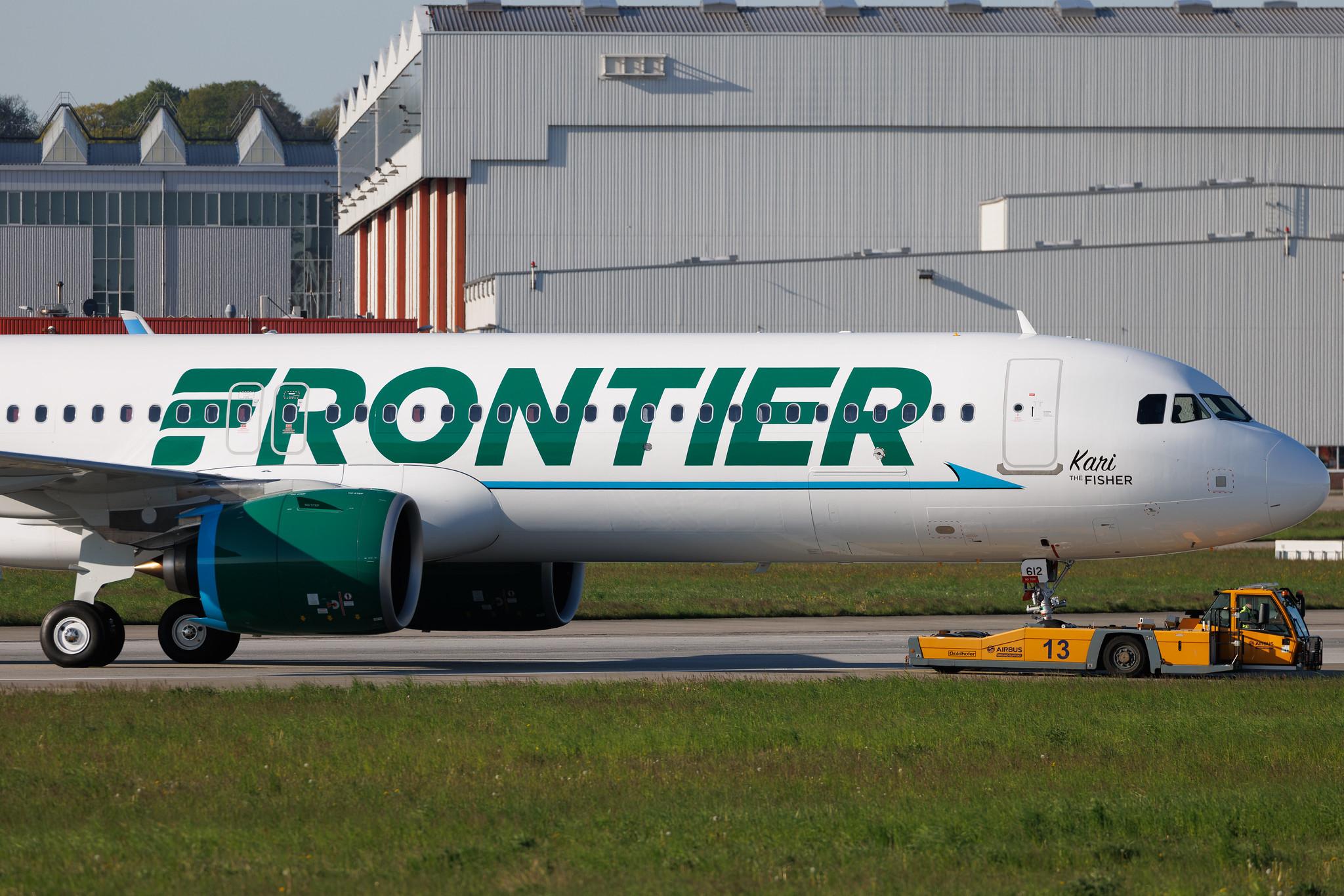 Hamburg Finkenwerder: Frontier Airlines | Airbus A321-271NX A21N | D-AZXJ | N612FR | MSN 11259
