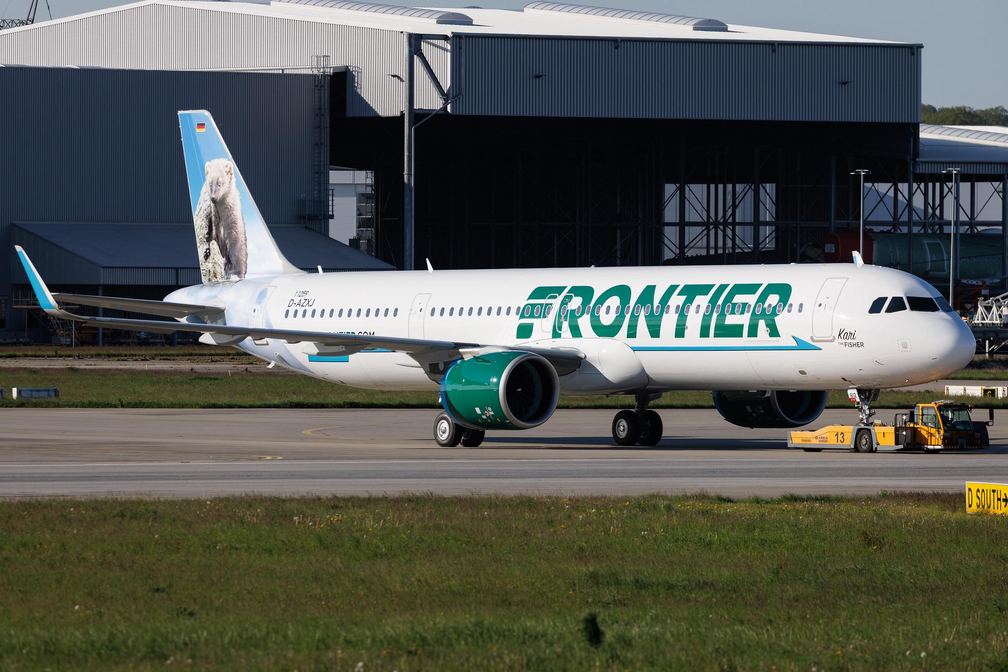 Hamburg Finkenwerder: Frontier Airlines | Airbus A321-271NX A21N | D-AZXJ | N612FR | MSN 11259