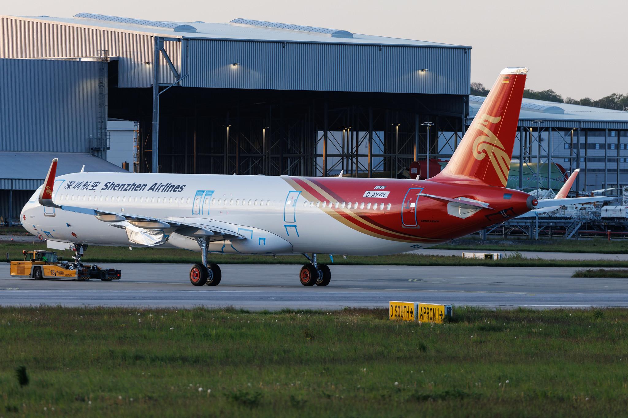 Hamburg Finkenwerder: Shenzhen Airlines (ZH / CSZ) | Airbus A321-271NX A21N | D-AVYN | MSN 11317