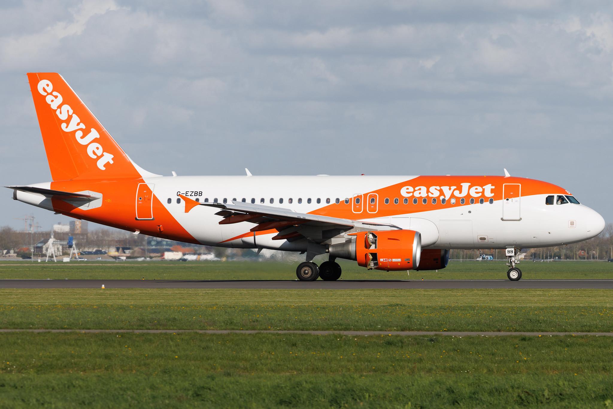 Amsterdam Schiphol: easyJet (U2 / EZY) | Airbus A319-111 A319 | G-EZBB | MSN 2854