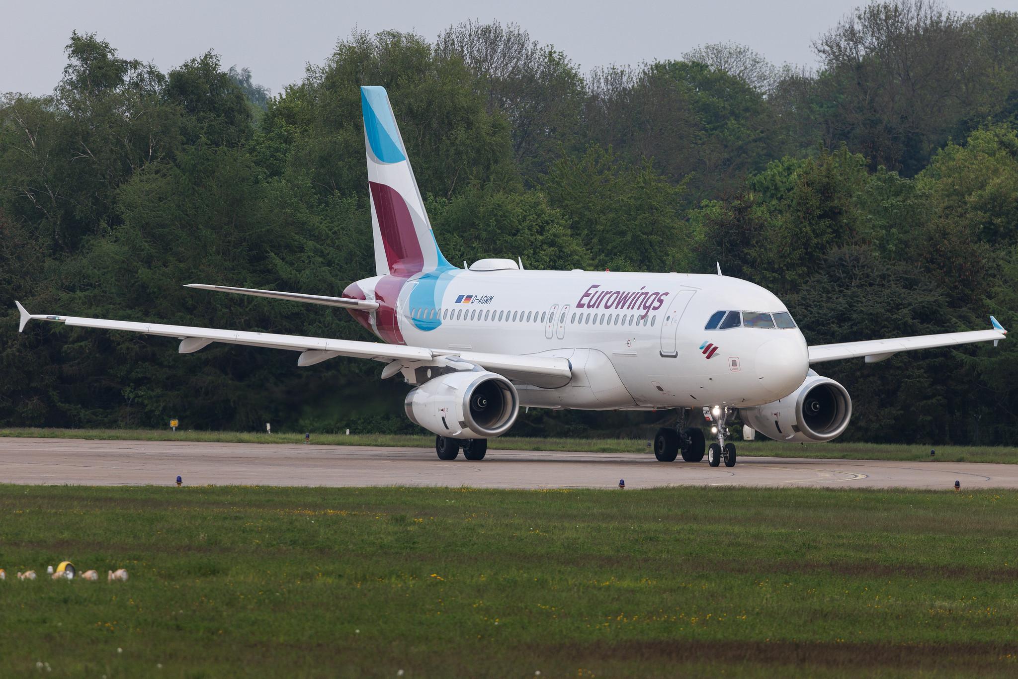 Hamburg Airport: Eurowings (EW / EWG) | Airbus A319-132 A319 | D-AGWM | MSN 3839