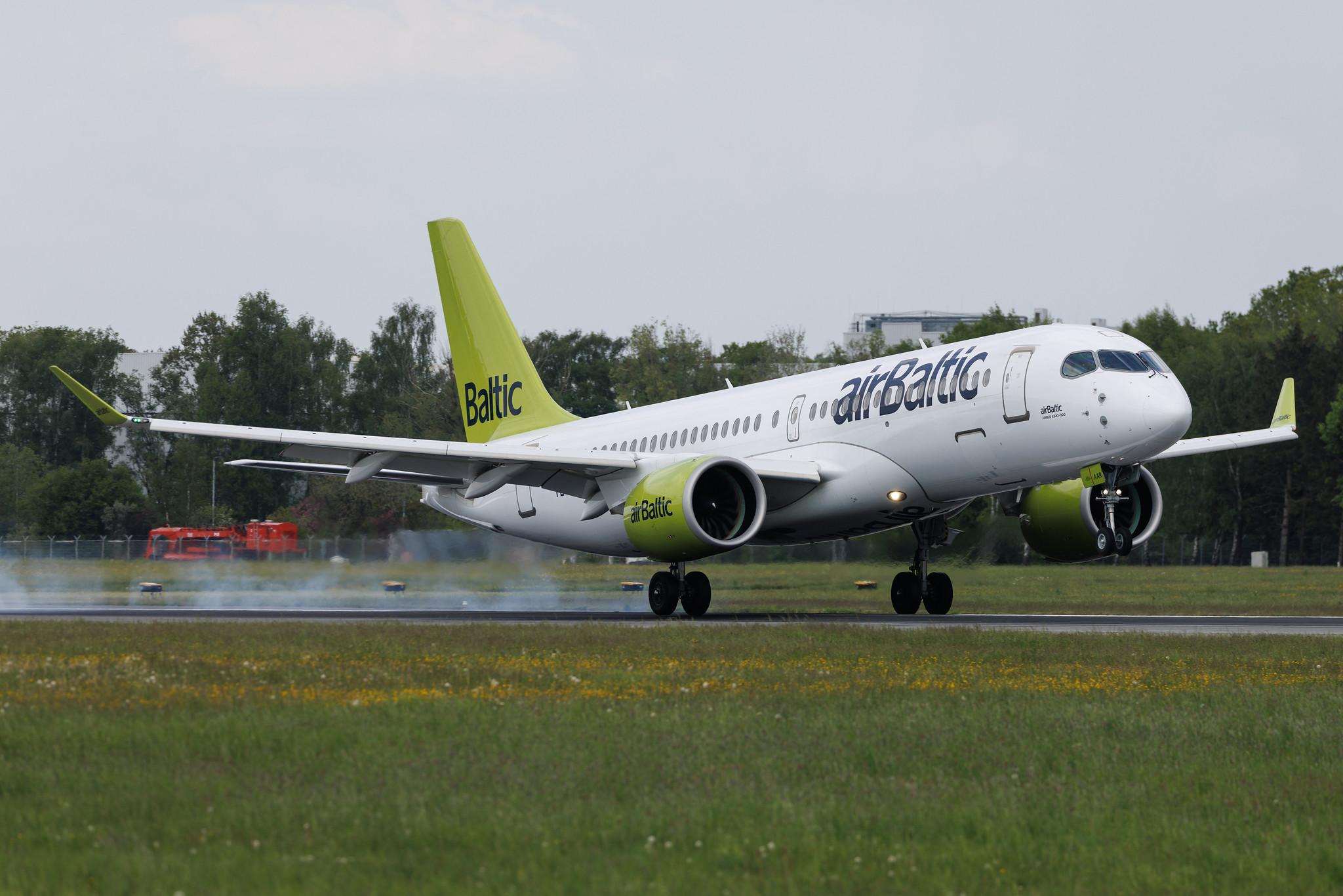 Hamburg Airport: Air Baltic (BT / BTI) | Airbus A220-300 BCS3 | YL-AAR | MSN 55053