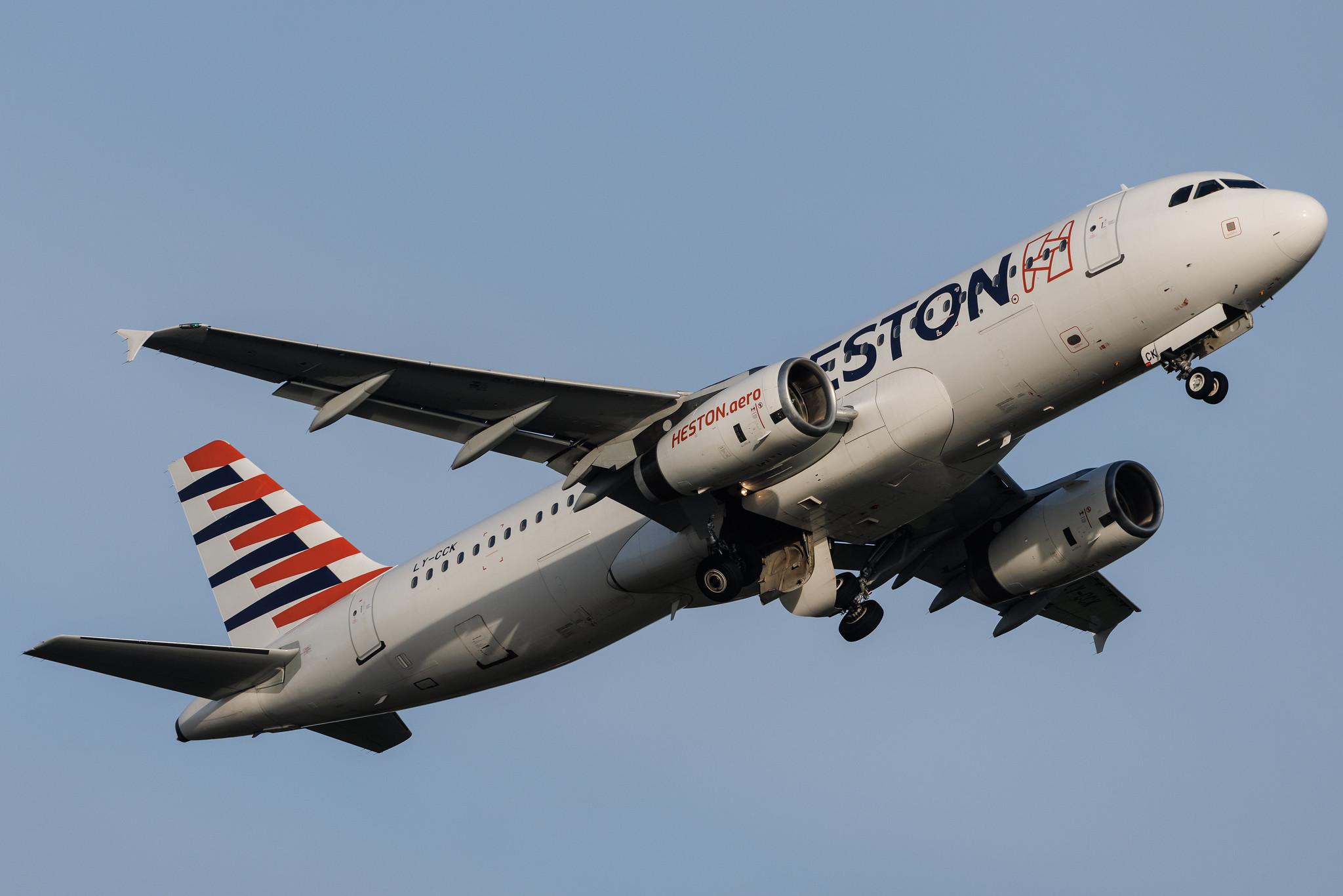 Hamburg Airport: Heston Airlines (HN / HST) | Airbus A320-232 A320 | LY-CCK | MSN 2210