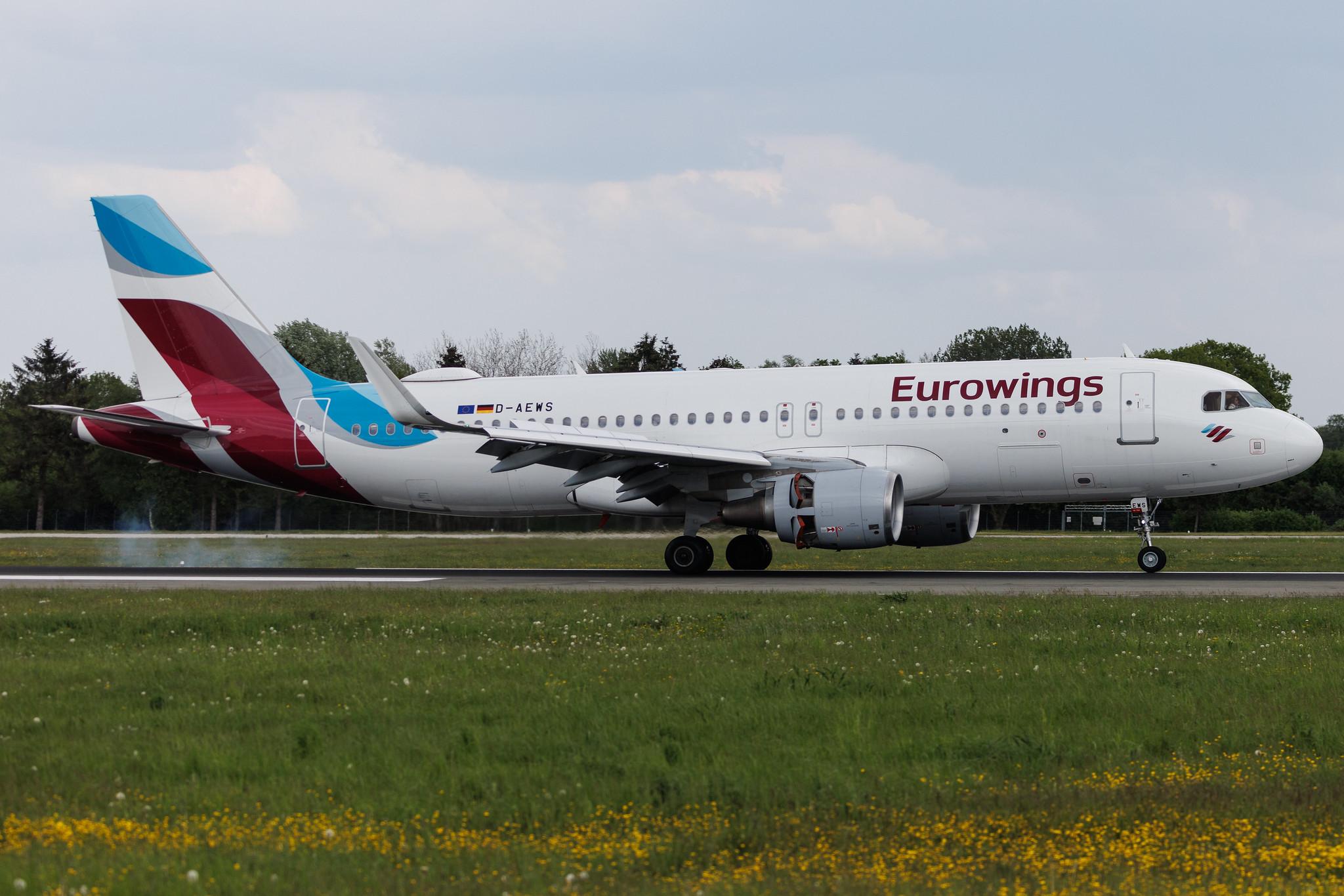 Hamburg Airport: Eurowings (EW / EWG) | Airbus A320-214 A320 | D-AEWS | MSN 7439
